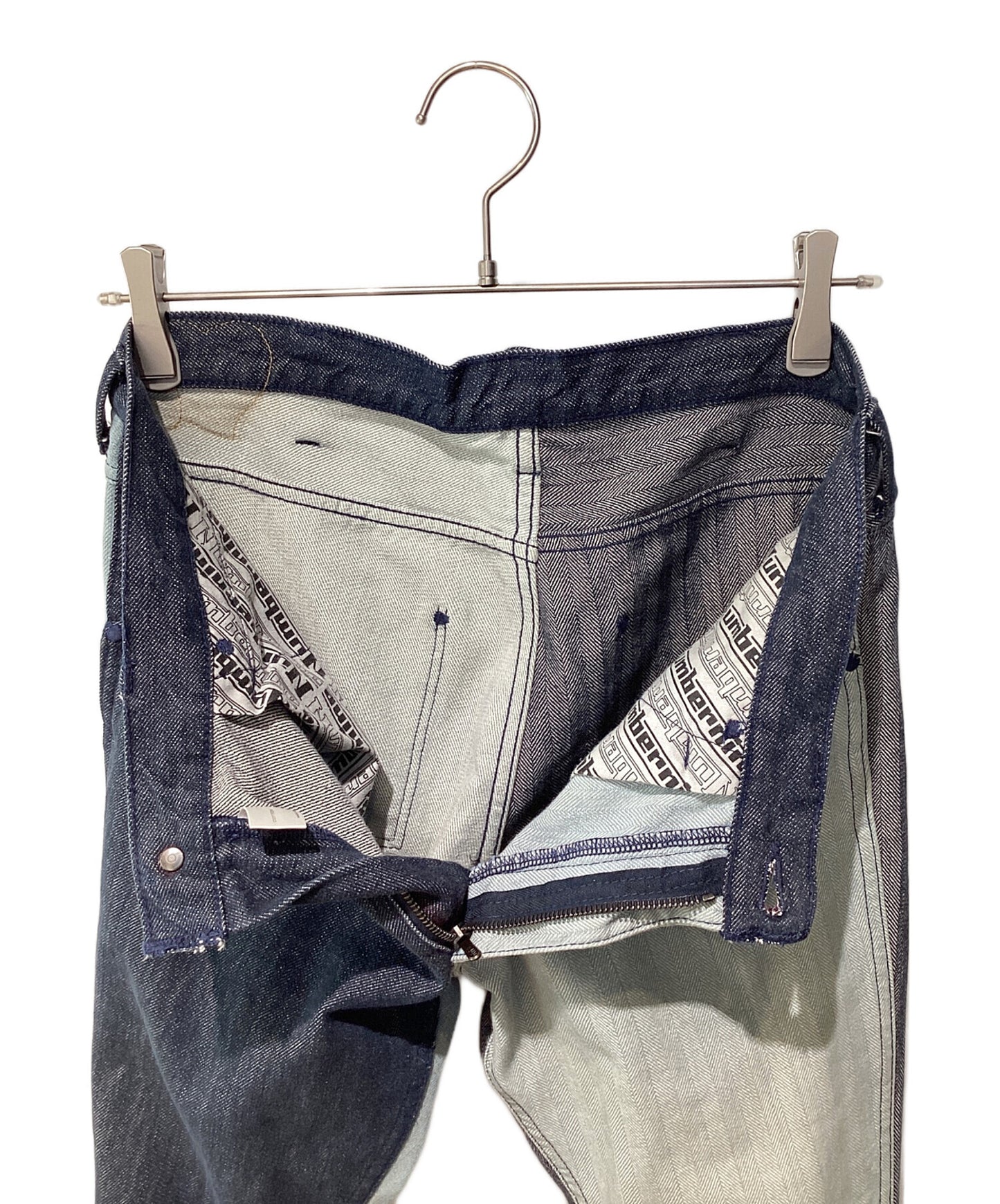 [Pre-owned] NUMBER (N)INE pants with a different colour on each side