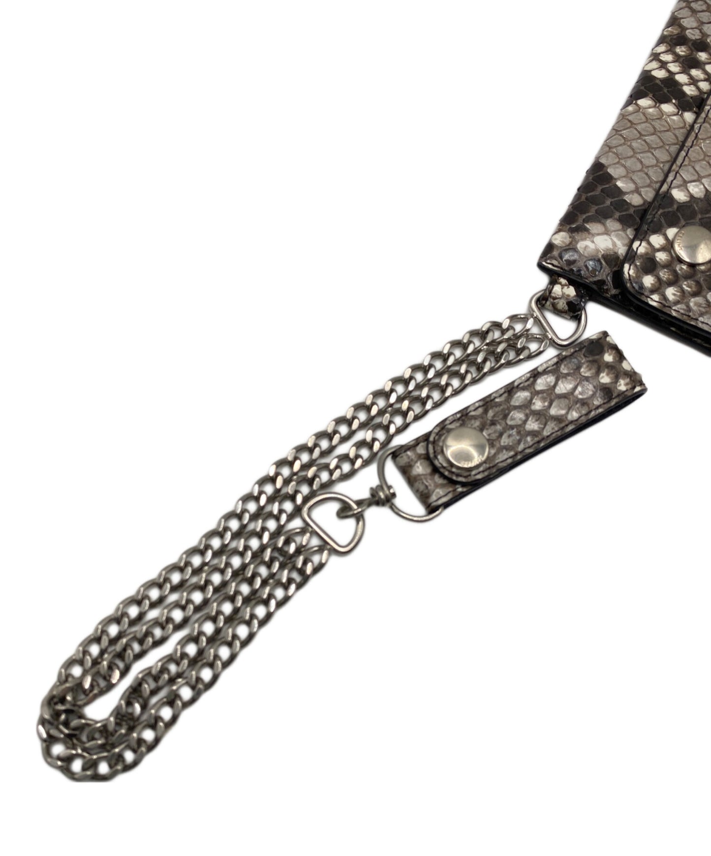 [Pre-owned] CELINE Biker chain wallet in python 10C634BM5.02VG