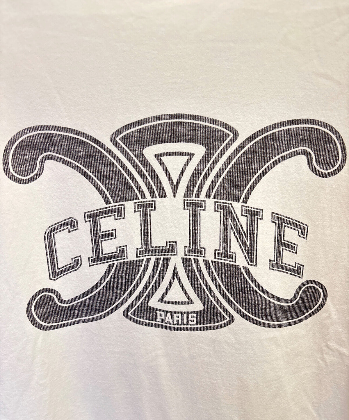 [Pre-owned] CELINE  Triumph Printed Loose-Fit T-Shirt RX0BO671Q.01OB