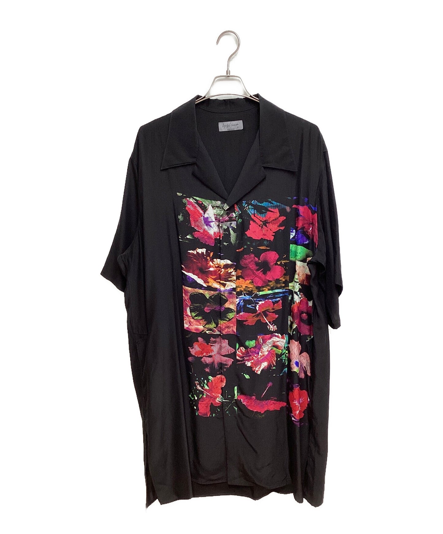 [Pre-owned] Yohji Yamamoto pour homme Flashi PKB, Flower Open Collar Shirt HG-B27-404