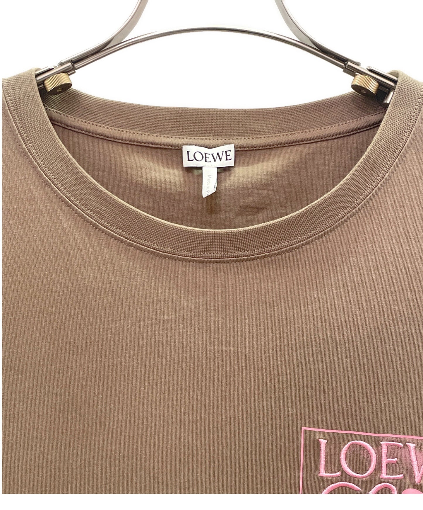 [Pre-owned] LOEWE Anagram Faux Pocket T-Shirt/Short Sleeve Cut and Sew/Short Sleeve Cut and Sew/Crew Neck Cut and Sew H526Y22X25