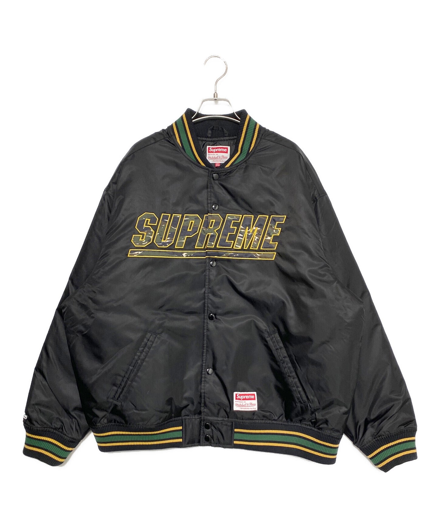 [Pre-owned] SUPREME Camo Logo Varsity Jacket