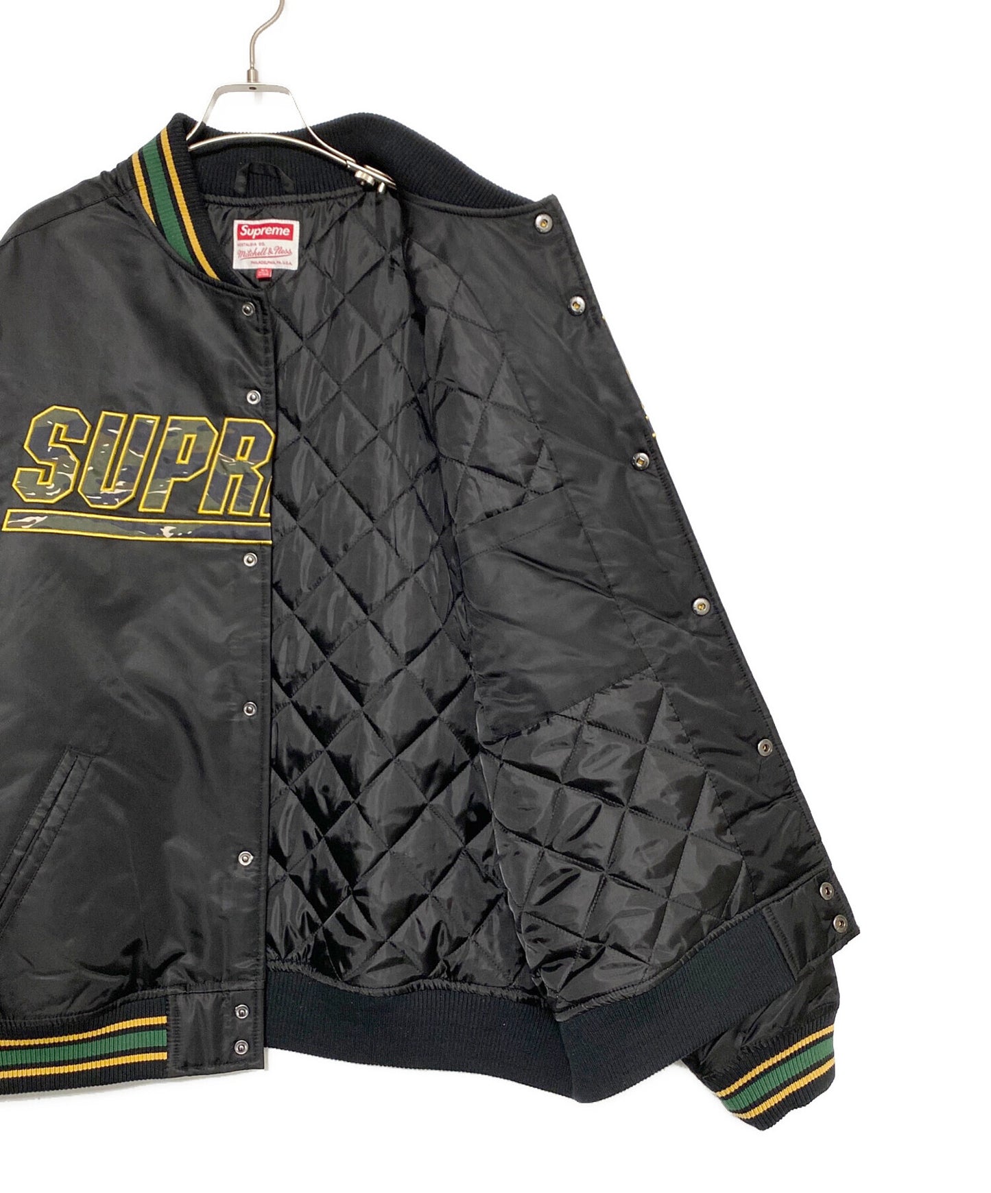 [Pre-owned] SUPREME Camo Logo Varsity Jacket