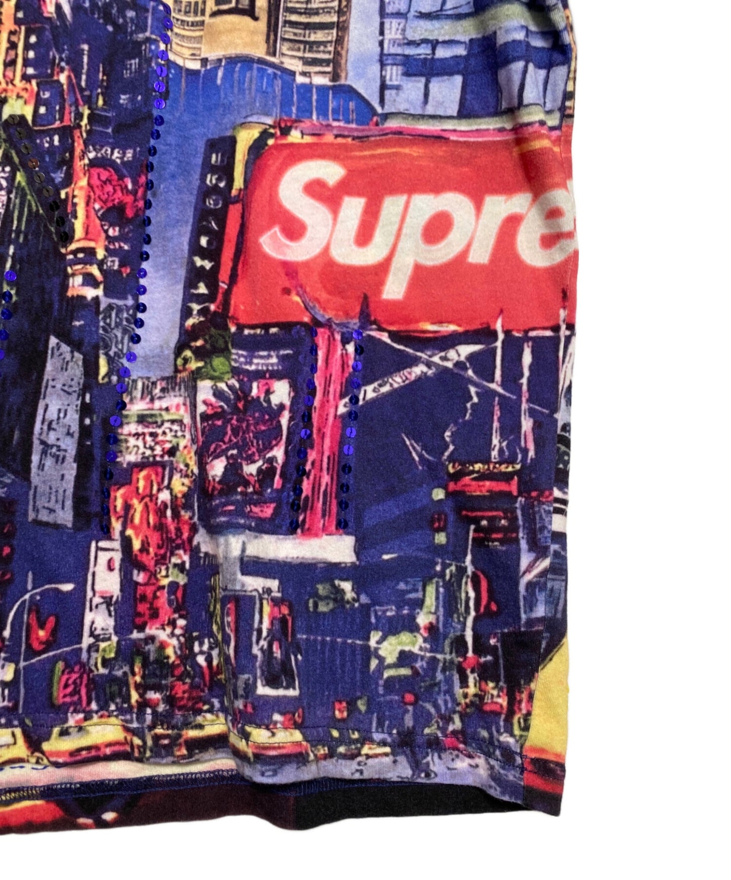 [Pre-owned] SUPREME Skyline Sequin L/S ( Skyline Square Long Sleeve )