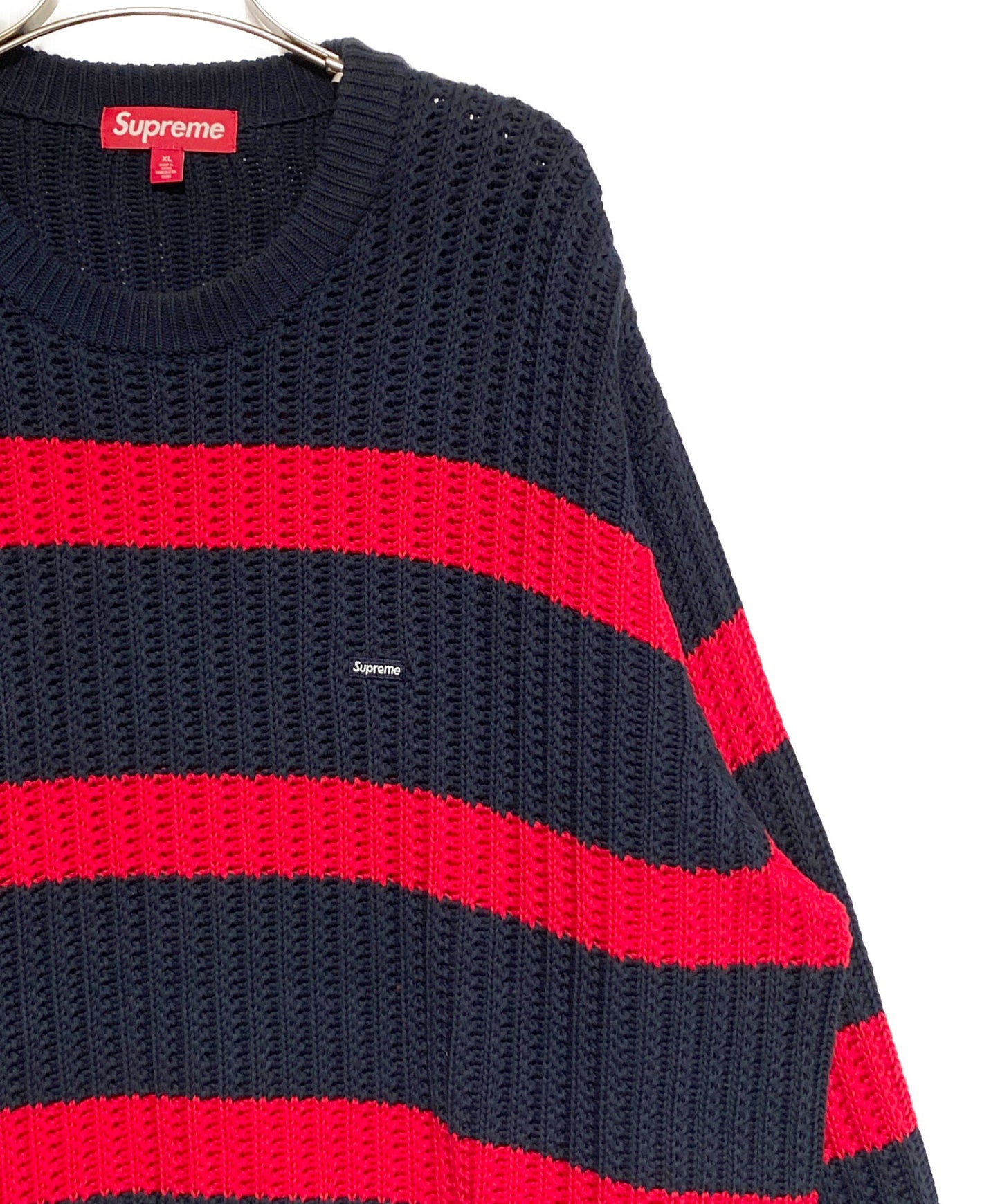 [Pre-owned] SUPREME Stripe Small Box Logo Sweater