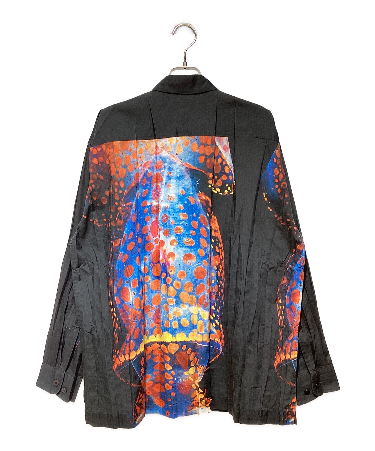 [Pre-owned] ISSEY MIYAKE MEN Pleated printed shirt ME51FJ184