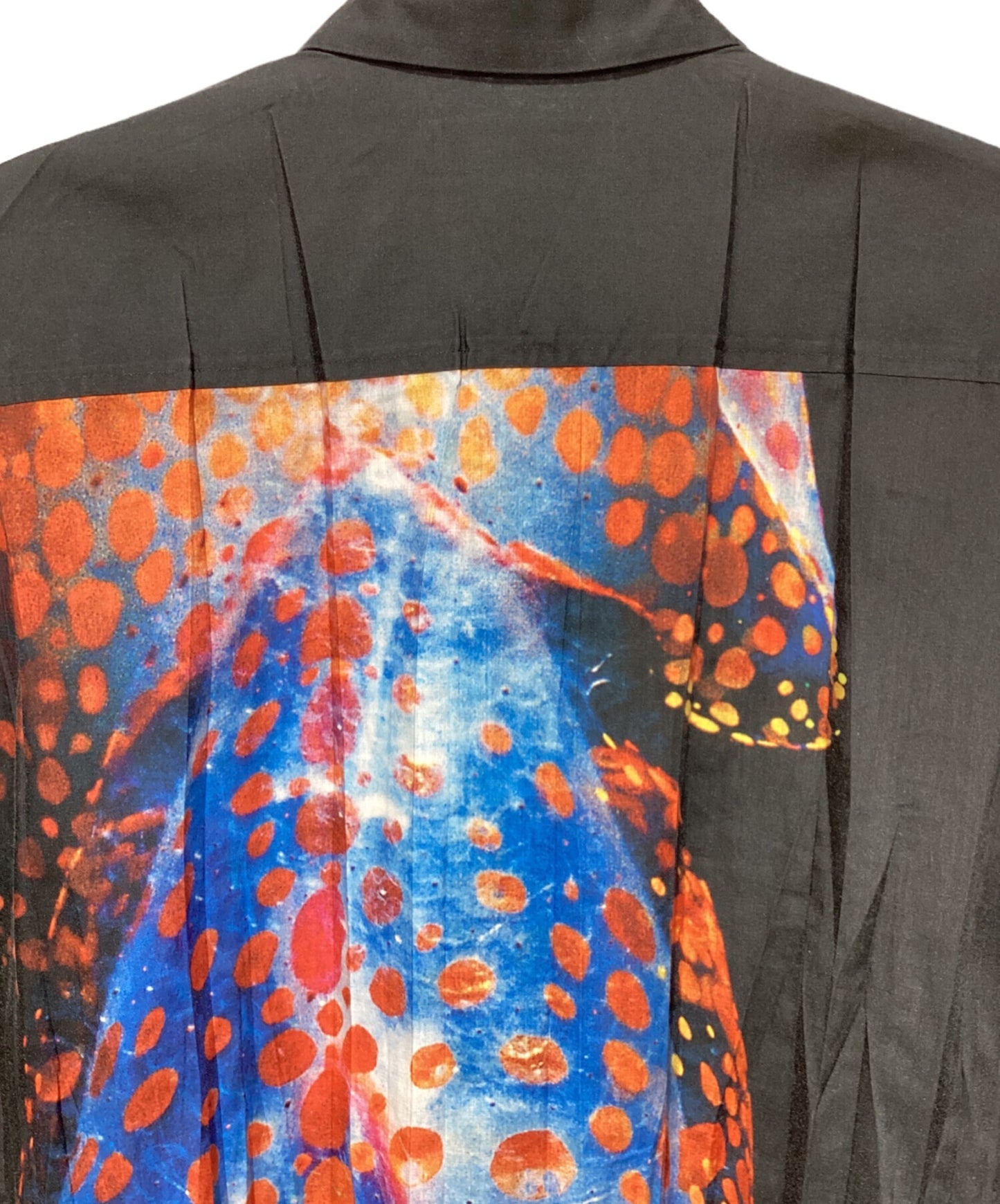 [Pre-owned] ISSEY MIYAKE MEN Pleated printed shirt ME51FJ184