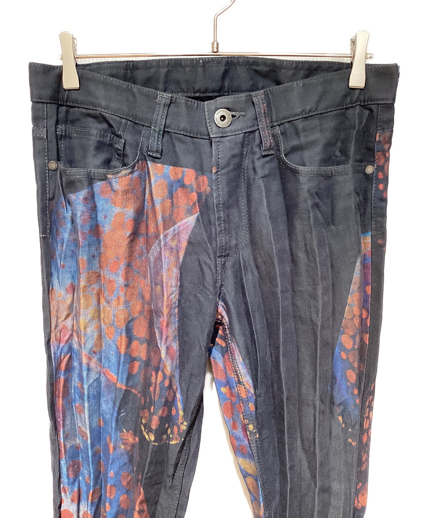 [Pre-owned] ISSEY MIYAKE MEN 15SS Transcribed denim pleated pants ME51FF182