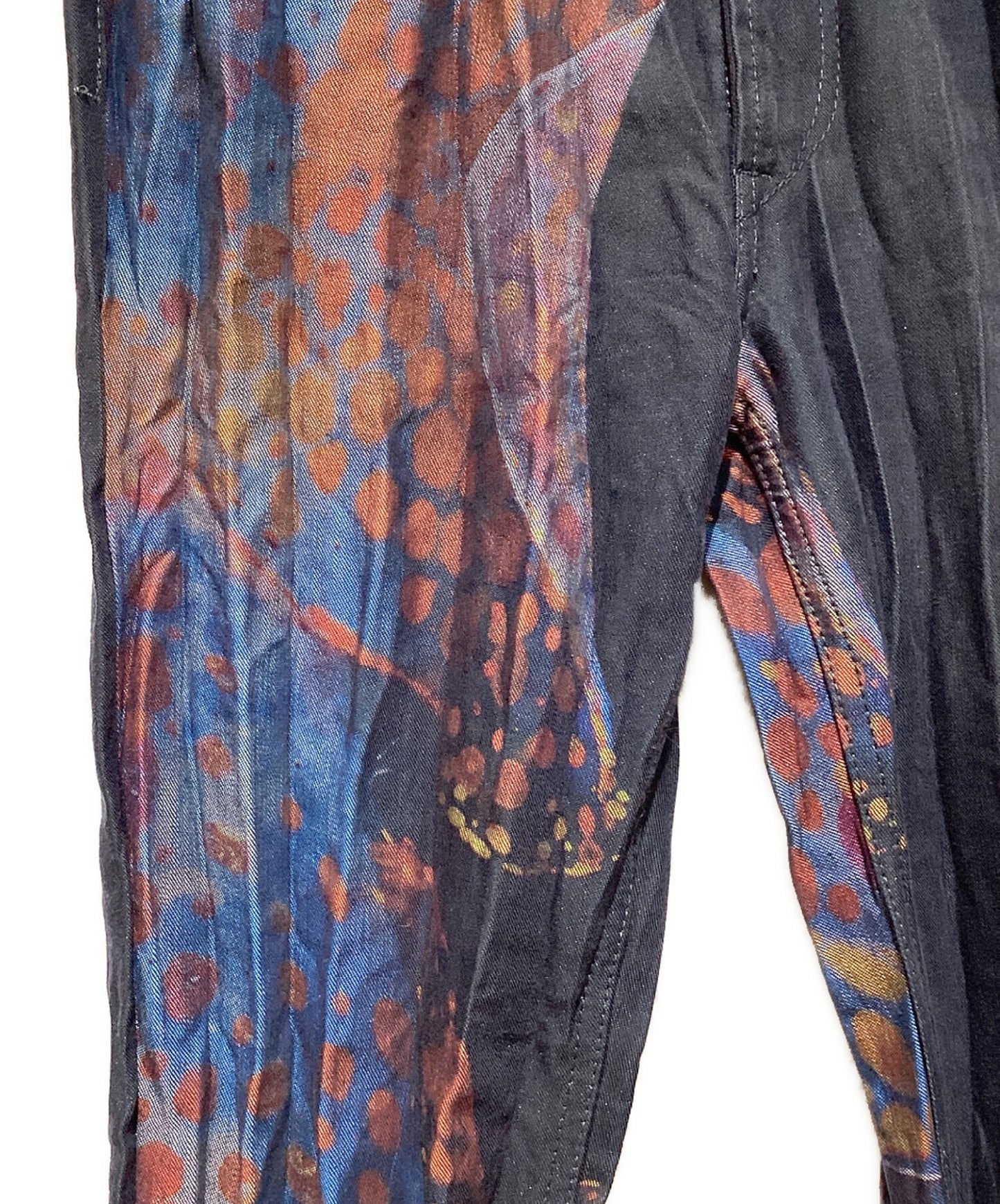 [Pre-owned] ISSEY MIYAKE MEN 15SS Transcribed denim pleated pants ME51FF182