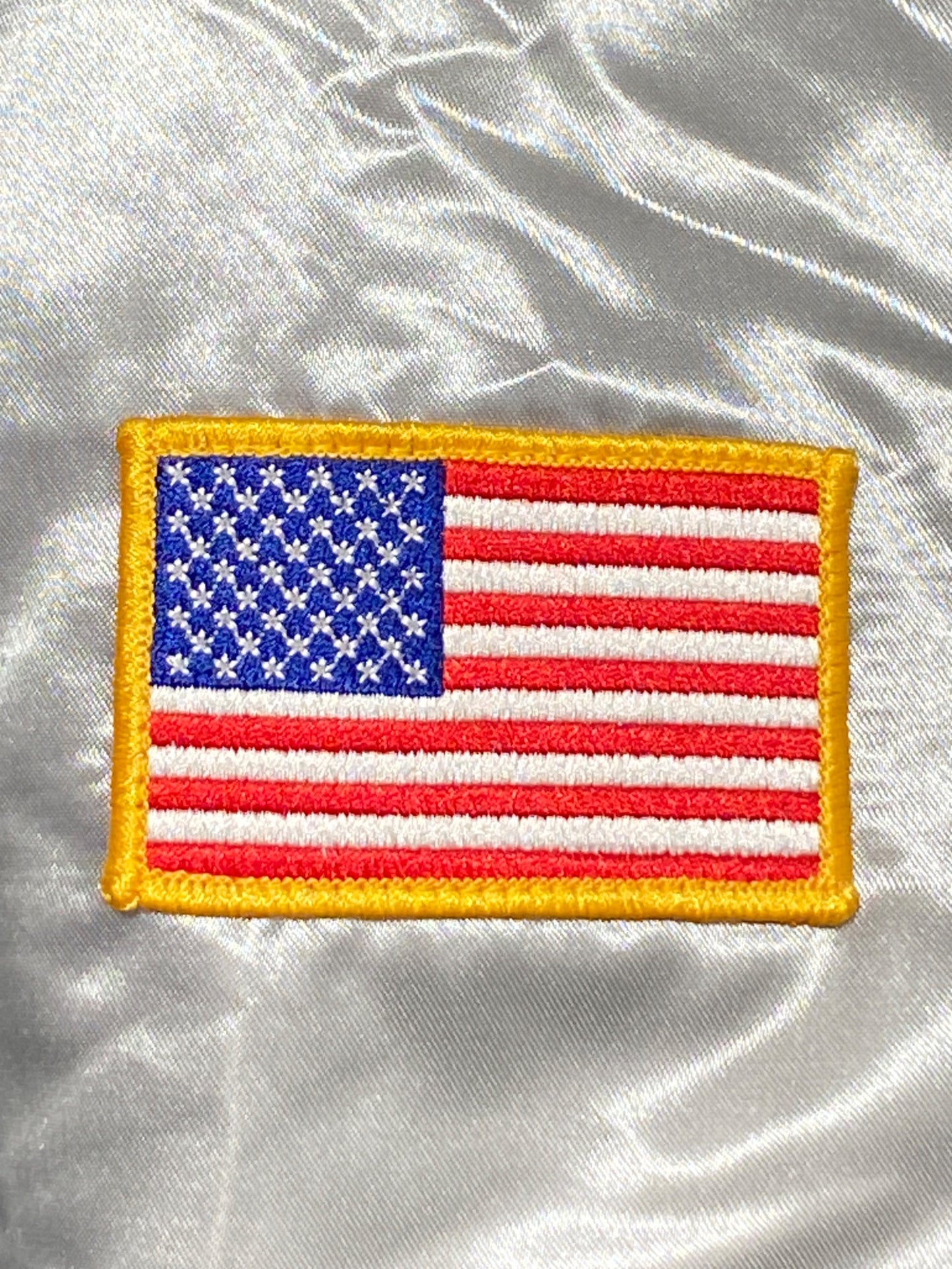 [Pre-owned] SUPREME Satin Hooded Varsity Jacket