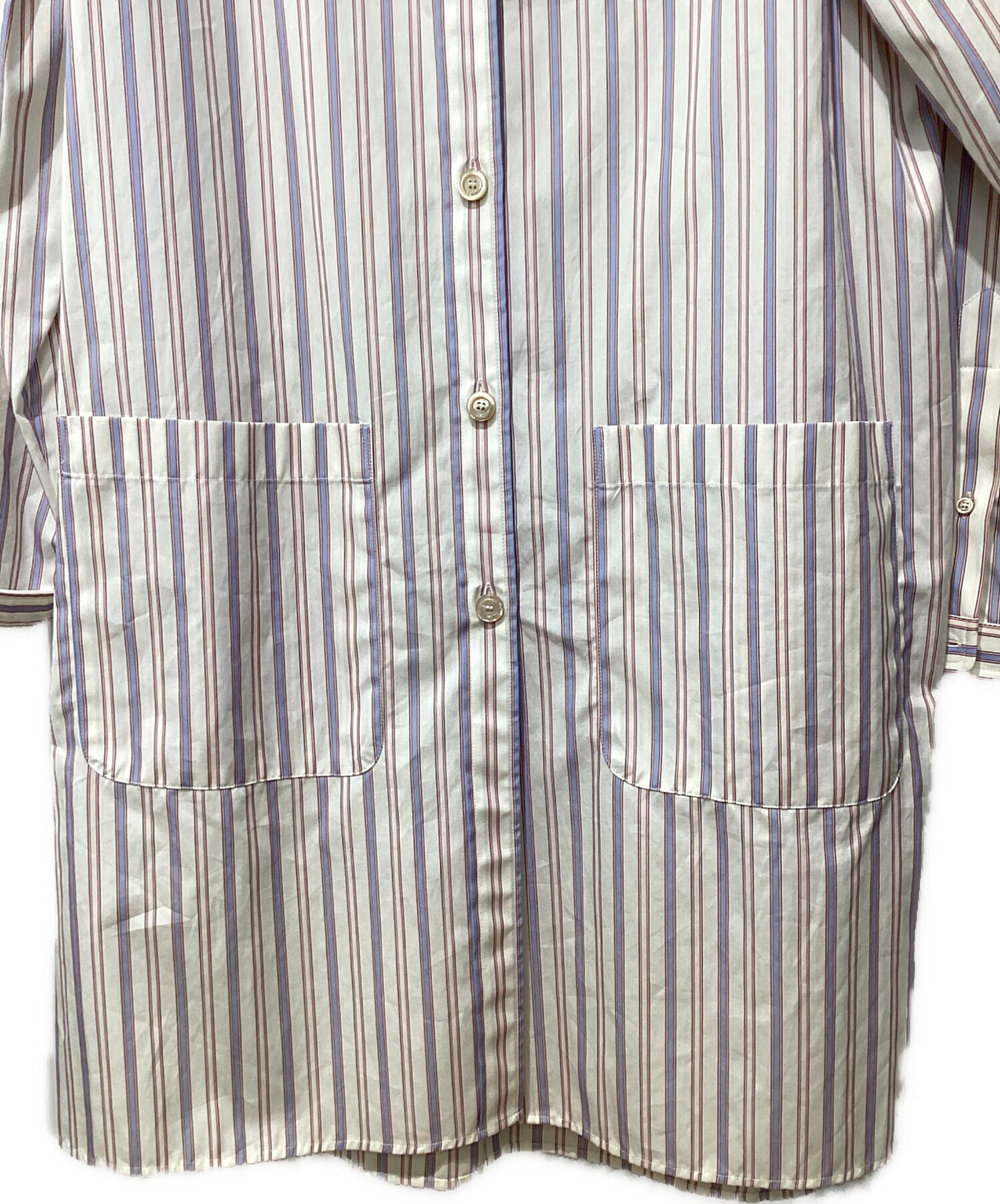 [Pre-owned] GUCCI Striped Shirt Dress 691499 ZAI77