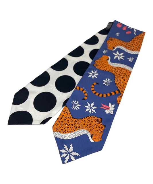[Pre-owned] HERMES Maxi Twillie / Les Leopards Twill Up / Twill Up Leopard / Scarf / Accessories / Silk Scarf