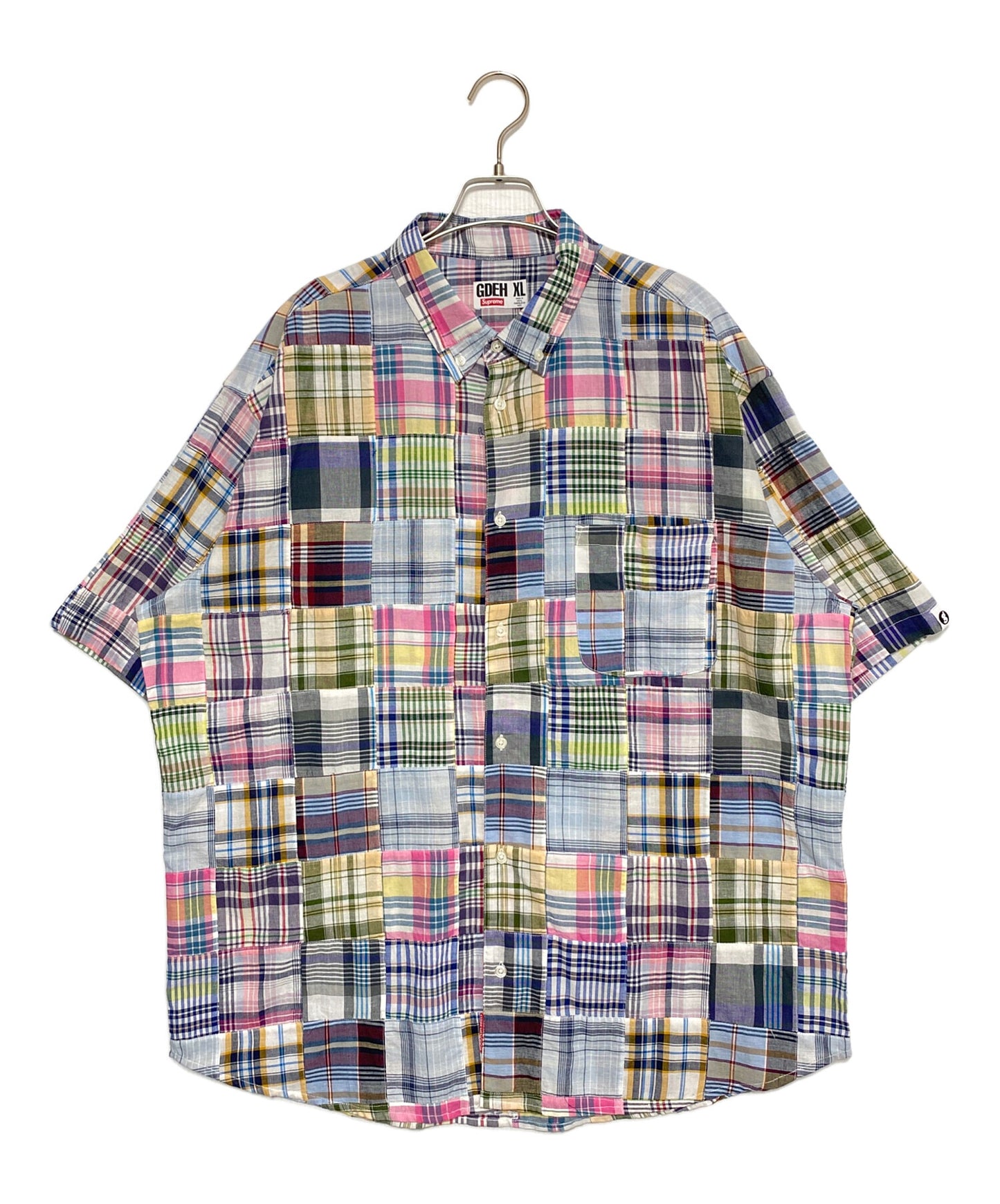 [Pre-owned] SUPREME Patchwork S/S Shirt ( Patchwork Short Sleeve Shirt )