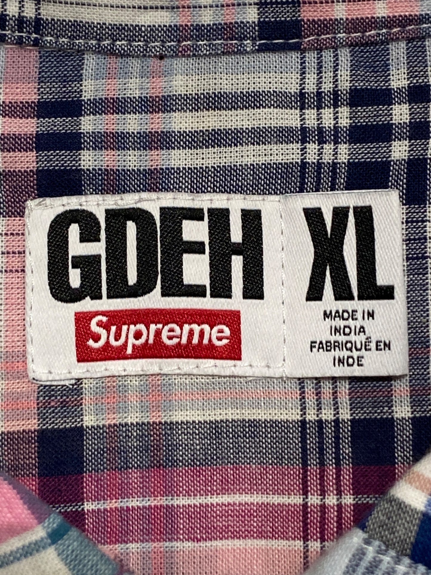 [Pre-owned] SUPREME Patchwork S/S Shirt ( Patchwork Short Sleeve Shirt )