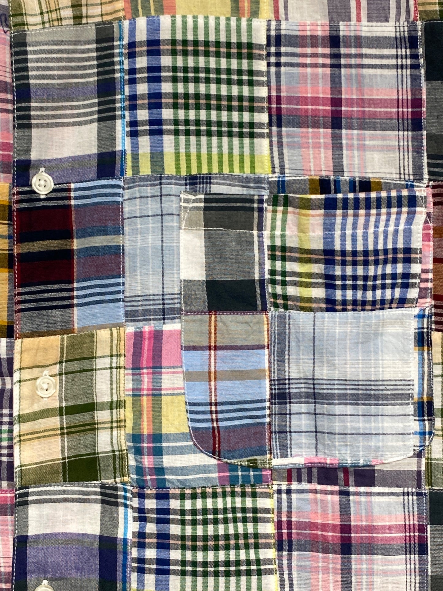 [Pre-owned] SUPREME Patchwork S/S Shirt ( Patchwork Short Sleeve Shirt )