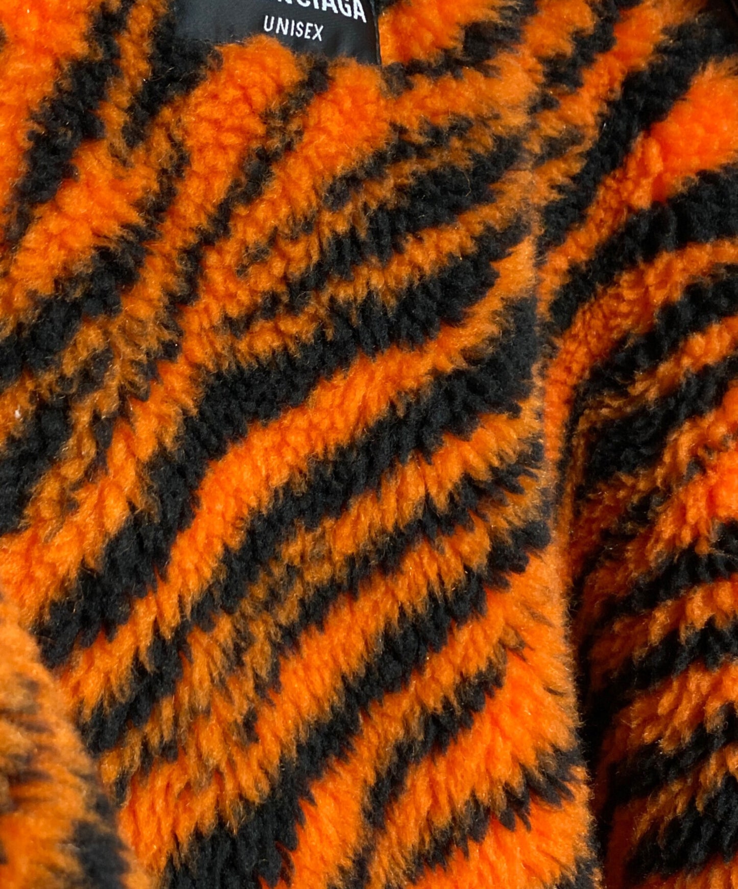 [Pre-owned] BALENCIAGA Tiger Boa Damaged Denim Jacket 657603 TJW73