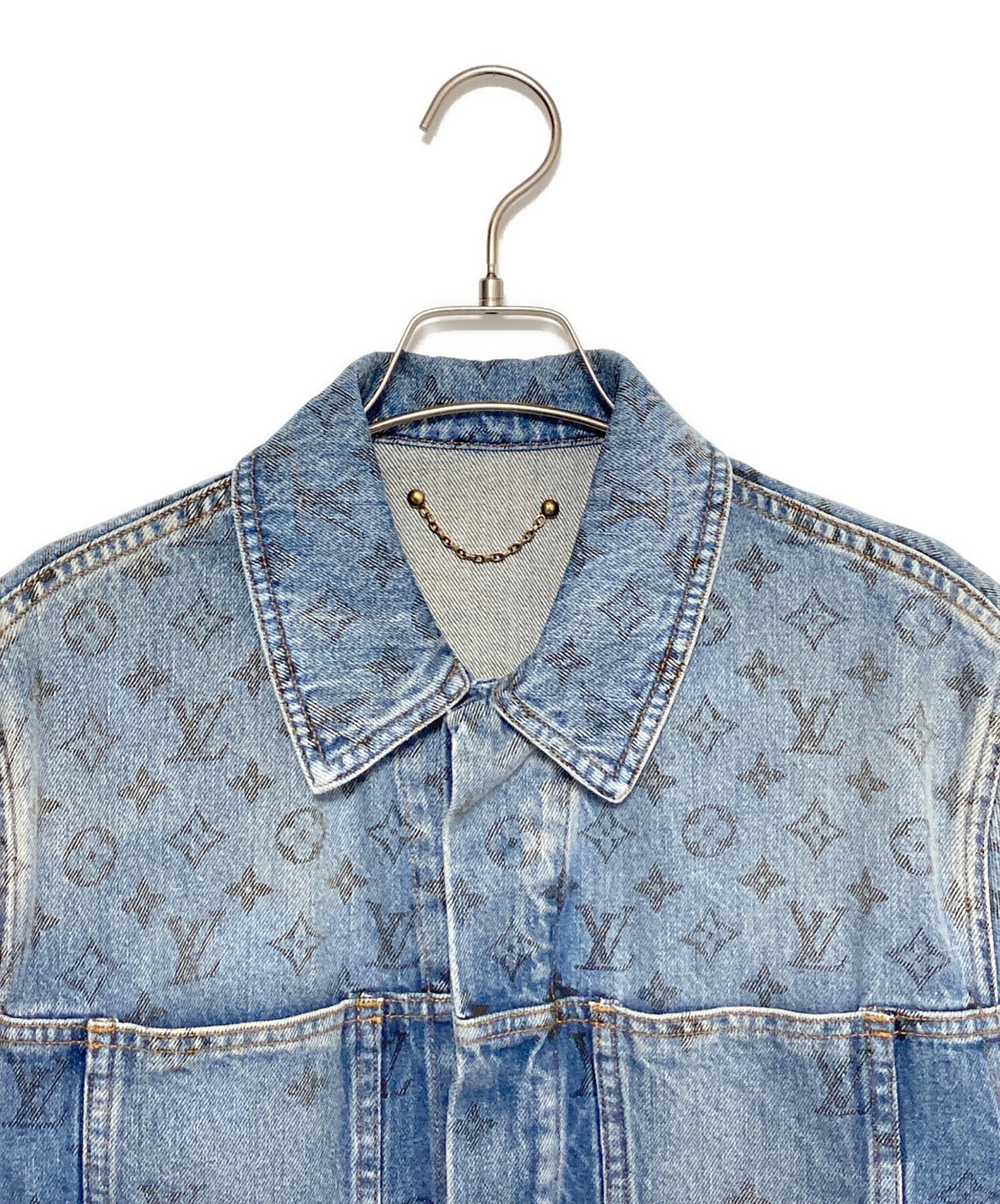 [Pre-owned] LOUIS VUITTON Monogram Denim Jacket RM202 YIE HJA71W