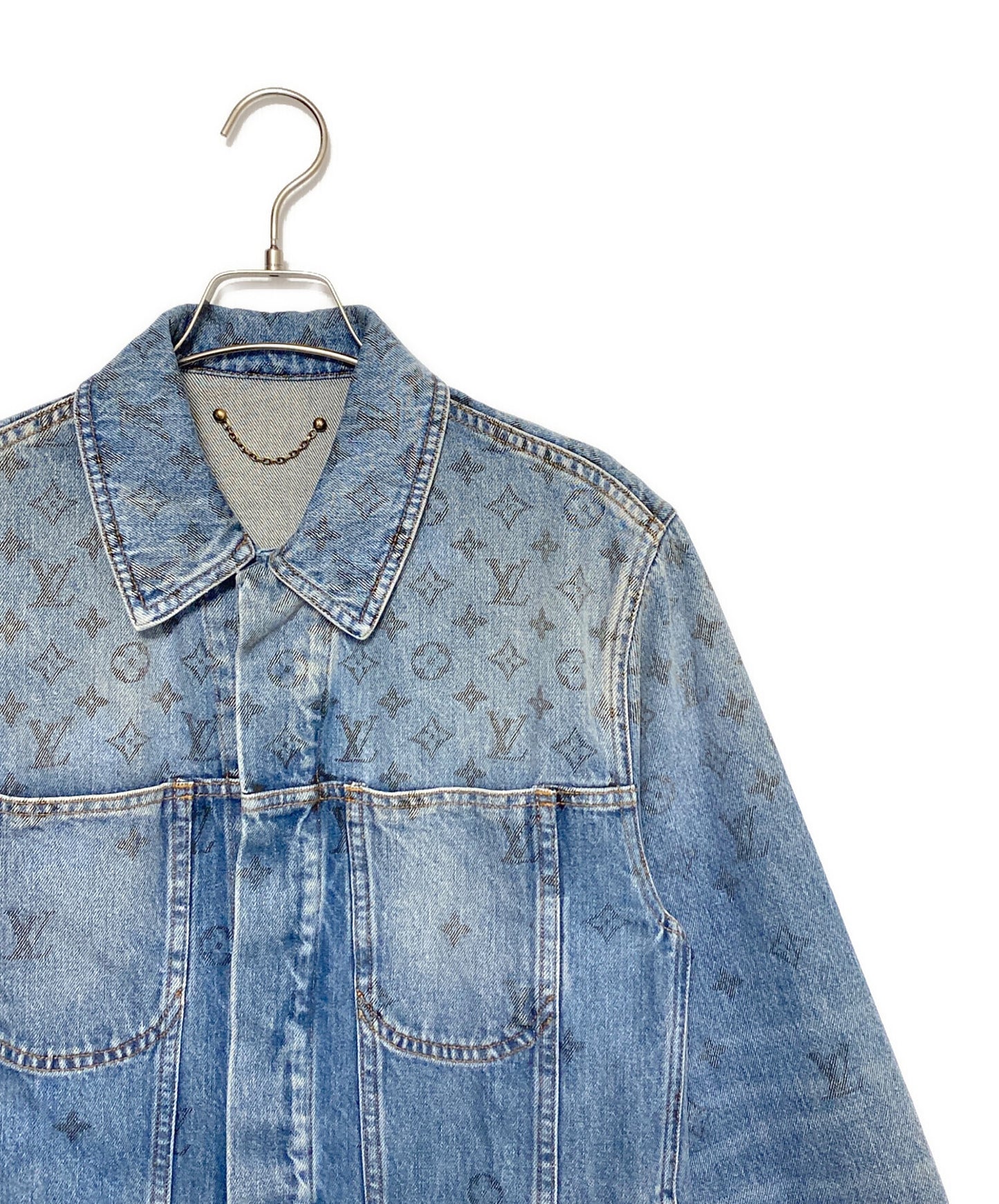 [Pre-owned] LOUIS VUITTON Monogram Denim Jacket RM202 YIE HJA71W