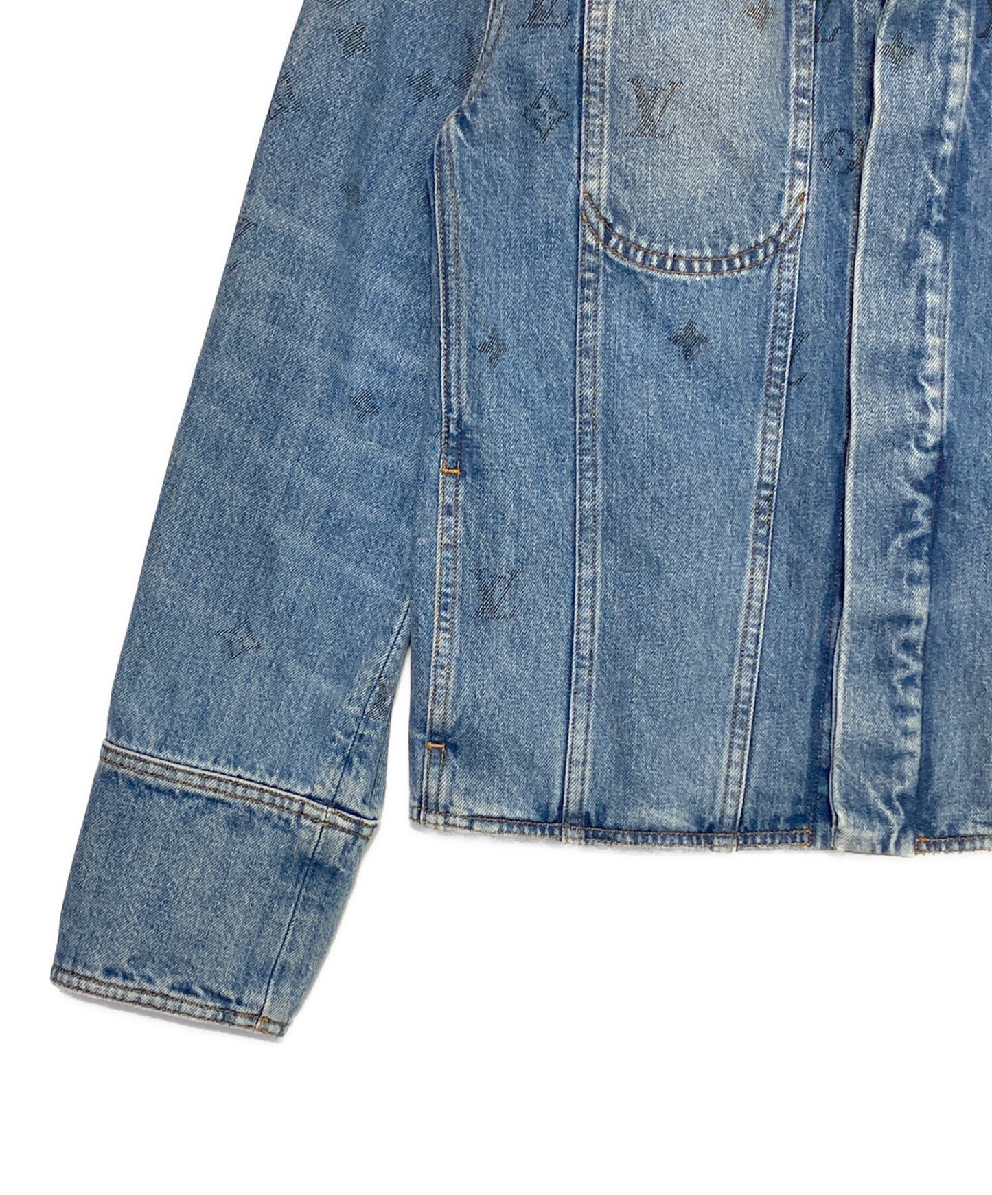 [Pre-owned] LOUIS VUITTON Monogram Denim Jacket RM202 YIE HJA71W