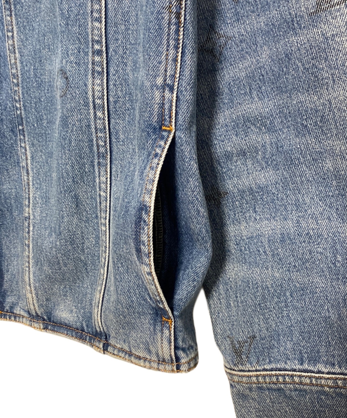 [Pre-owned] LOUIS VUITTON Monogram Denim Jacket RM202 YIE HJA71W