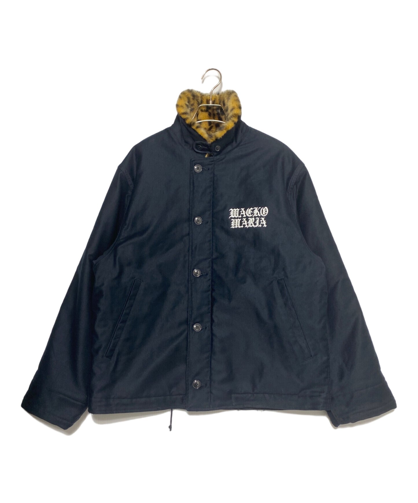 [Pre-owned] WACKO MARIA LEOPARDFAUXFURN-1DECK JACKET (leopard fur N-1 deck jacket)