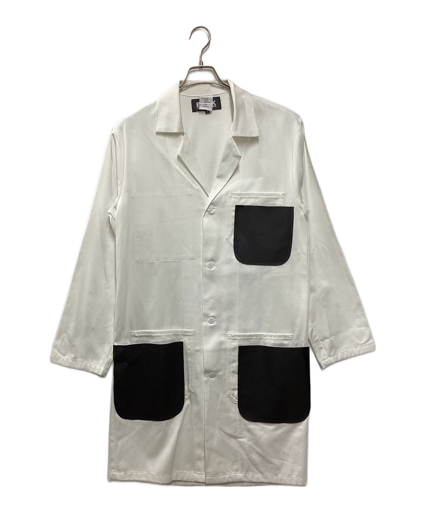 [Pre-owned] BLACK COMME des GARCONS Rebuilt Resin Pocket Cotton Twill Engineer Coat 1I-C004