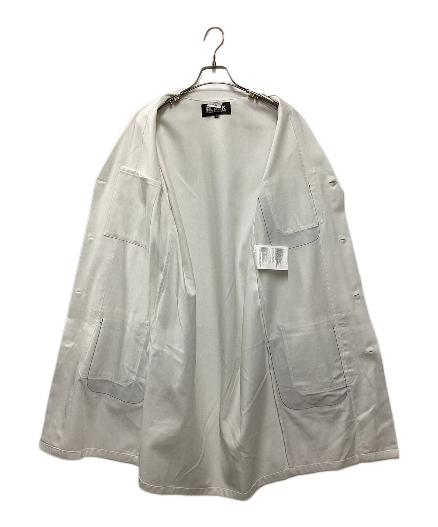 [Pre-owned] BLACK COMME des GARCONS Rebuilt Resin Pocket Cotton Twill Engineer Coat 1I-C004