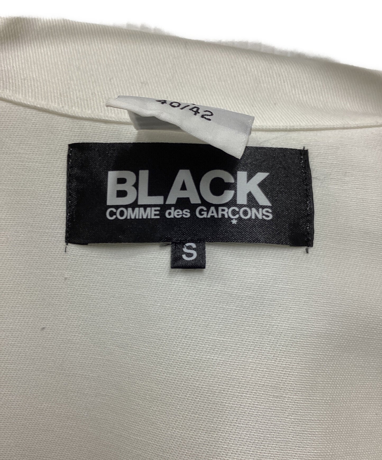 [Pre-owned] BLACK COMME des GARCONS Rebuilt Resin Pocket Cotton Twill Engineer Coat 1I-C004