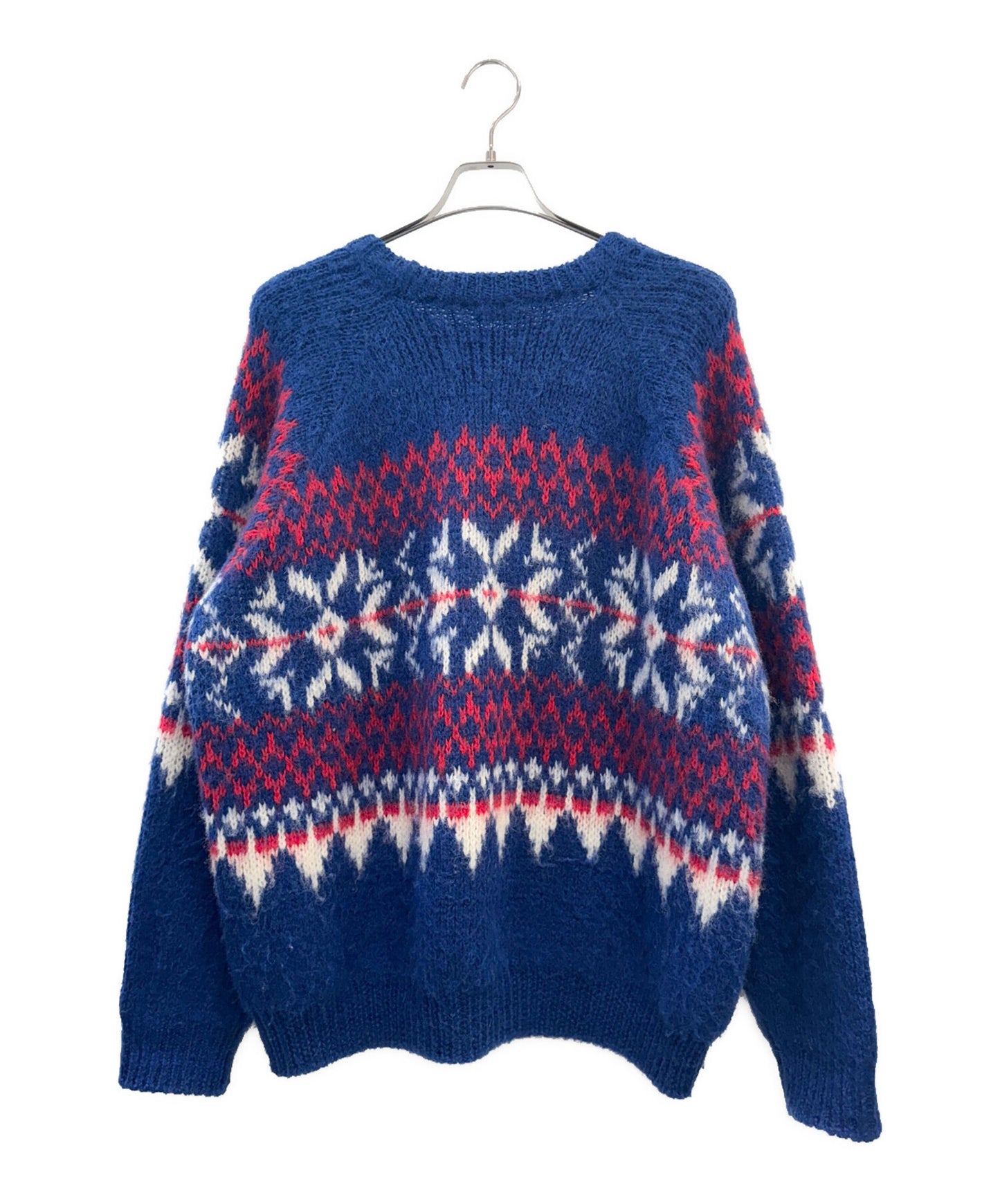 [Pre-owned] CELINE Fair Isle Boxy Logo Knit/Long Sleeve Knit 2AA80628S