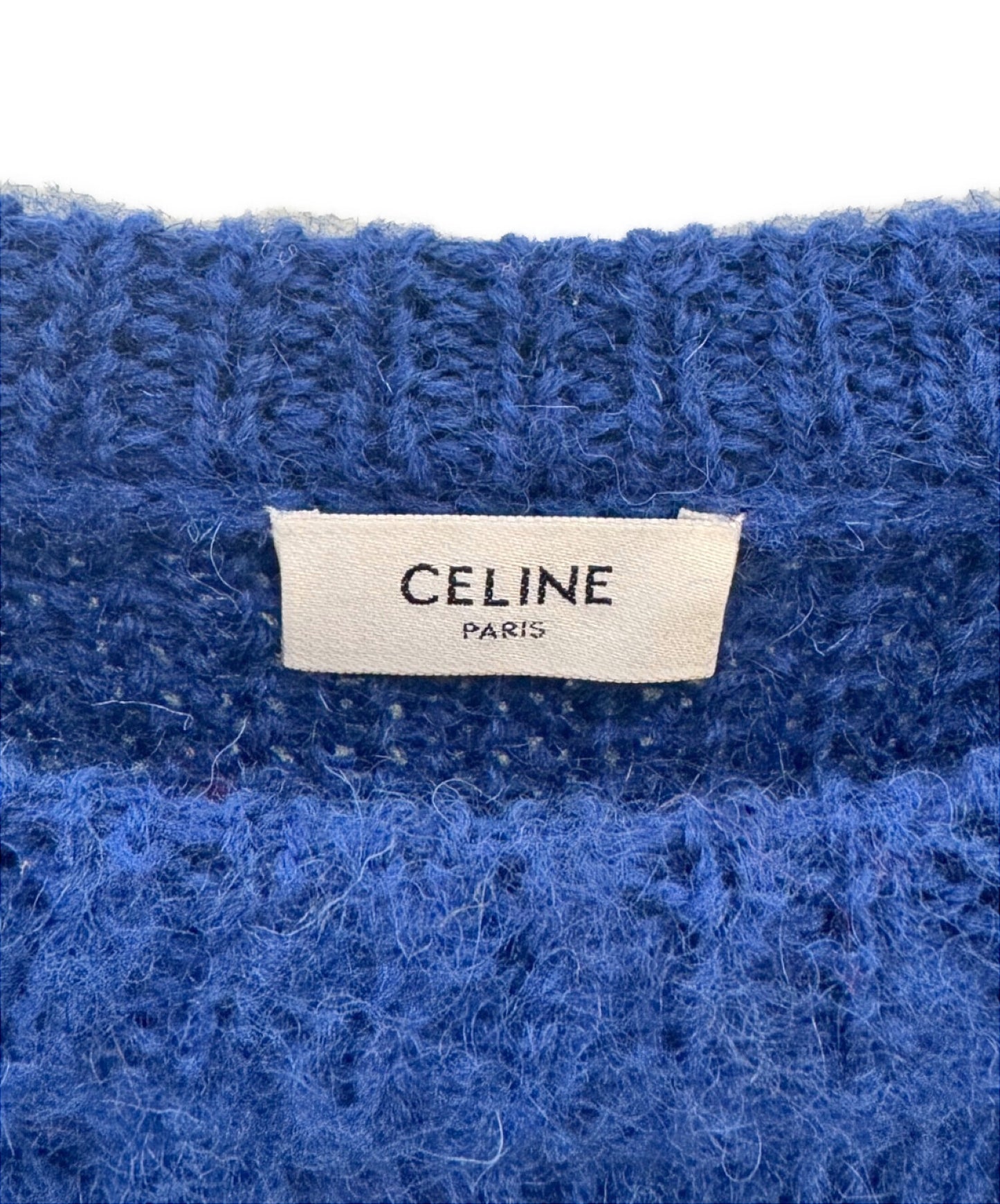[Pre-owned] CELINE Fair Isle Boxy Logo Knit/Long Sleeve Knit 2AA80628S