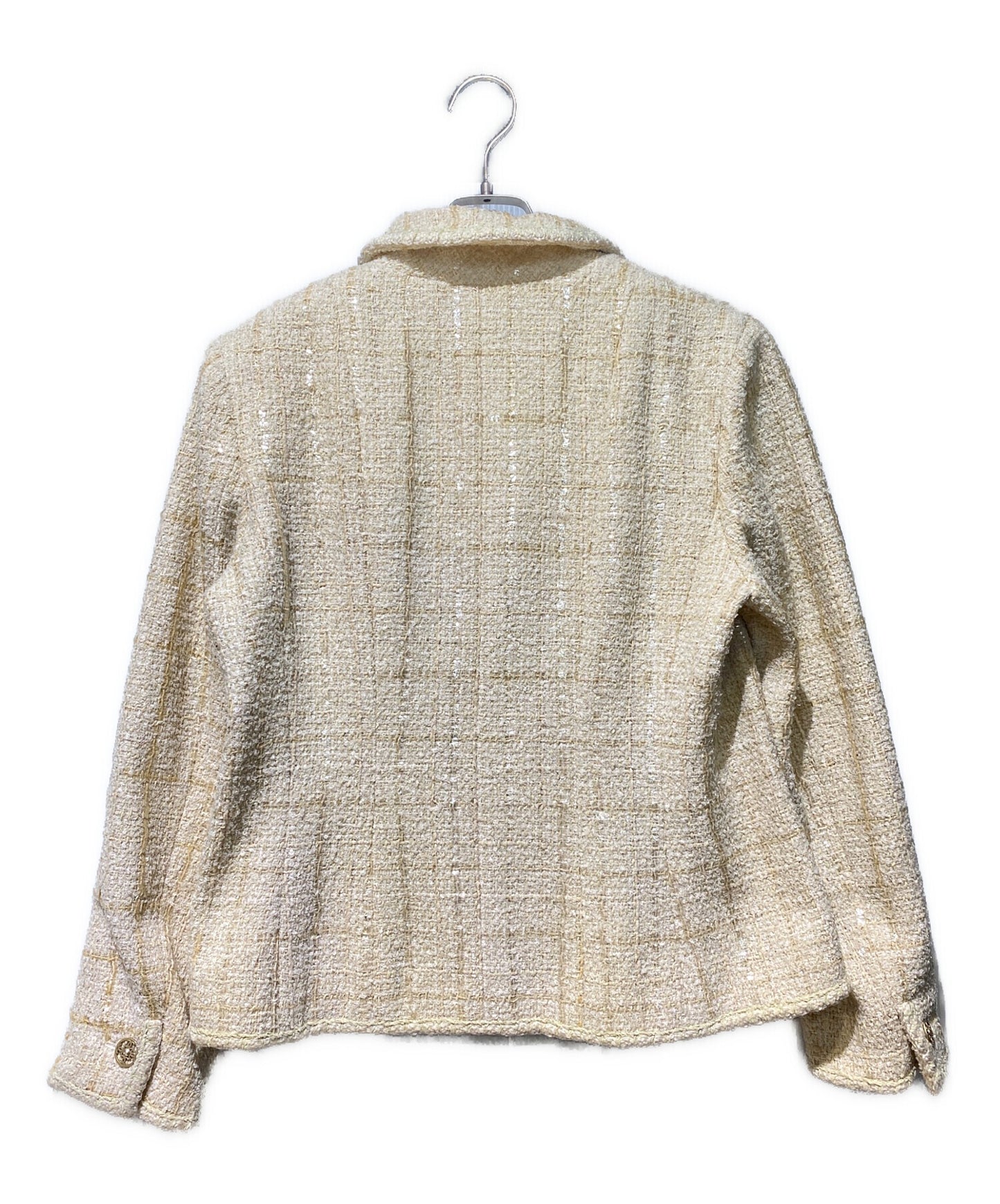 [Pre-owned] CHANEL Sequined Tweed Jacket P18677V10546