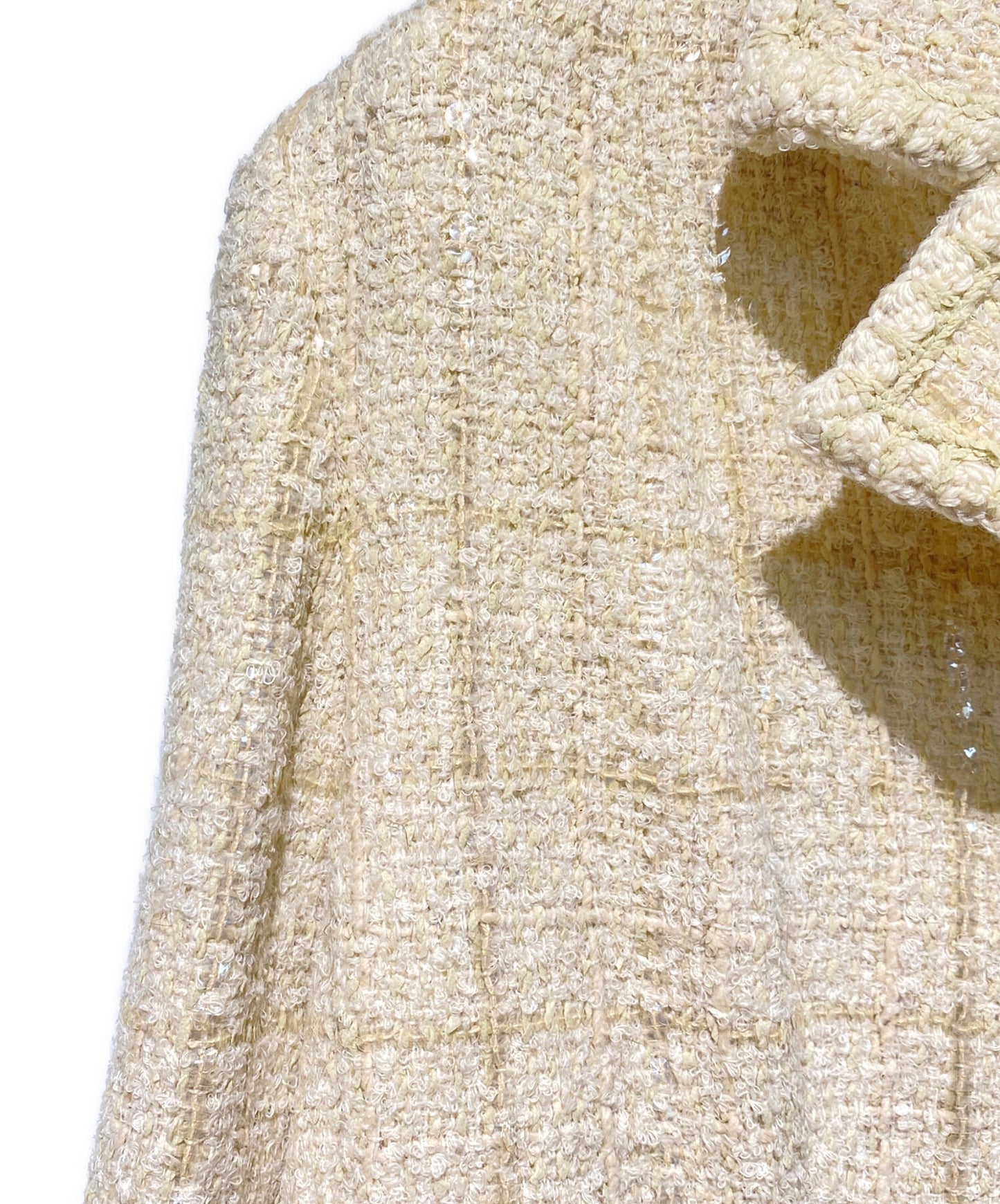 [Pre-owned] CHANEL Sequined Tweed Jacket P18677V10546
