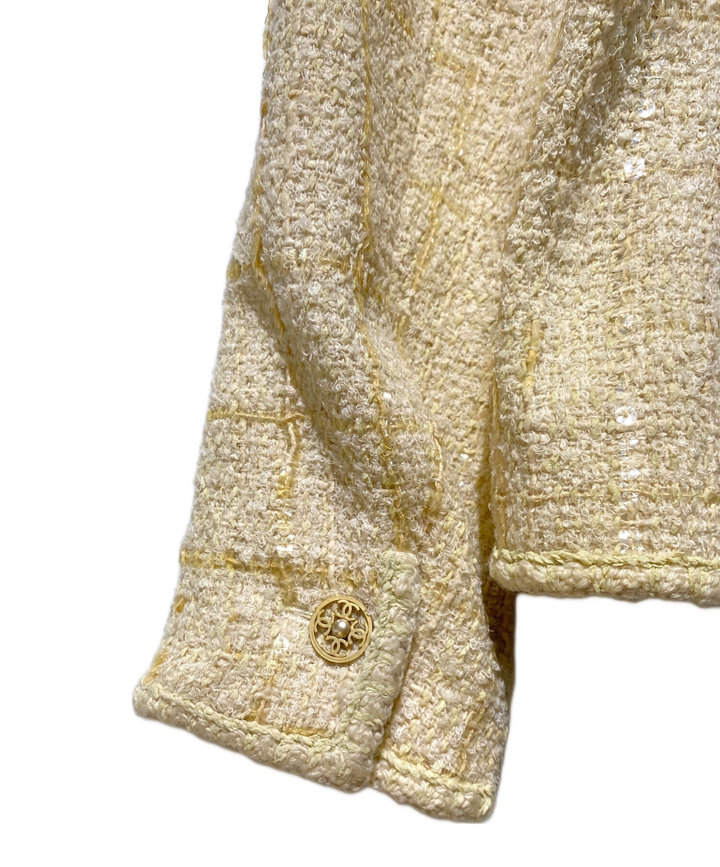 [Pre-owned] CHANEL Sequined Tweed Jacket P18677V10546