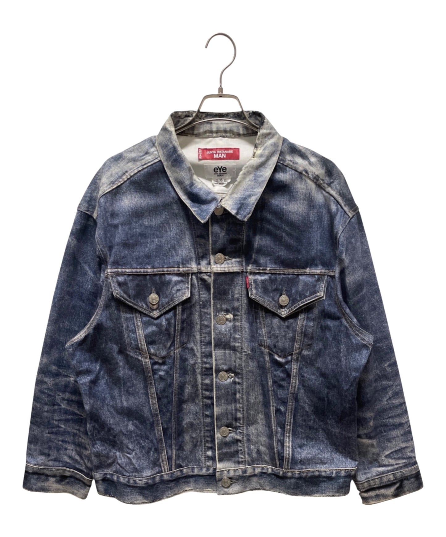 [Pre-owned] eYe COMME des GARCONS JUNYAWATANABE MAN Cotton twill ink jet printed denim jacket WO-J911