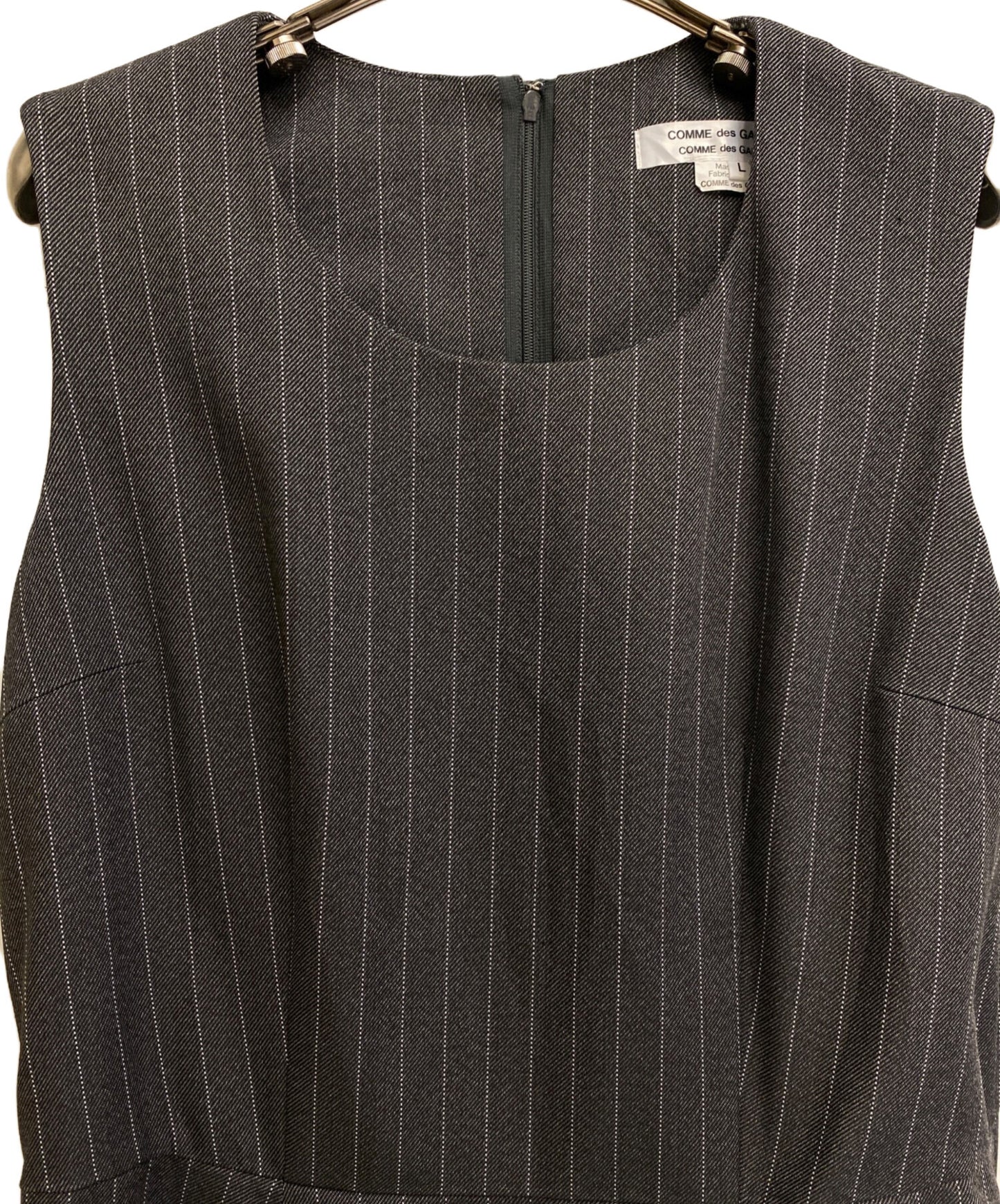 [Pre-owned] COMME des GARCONS COMME des GARCONS 24SS Pinstripe balloon dress RM-O003/AD2023