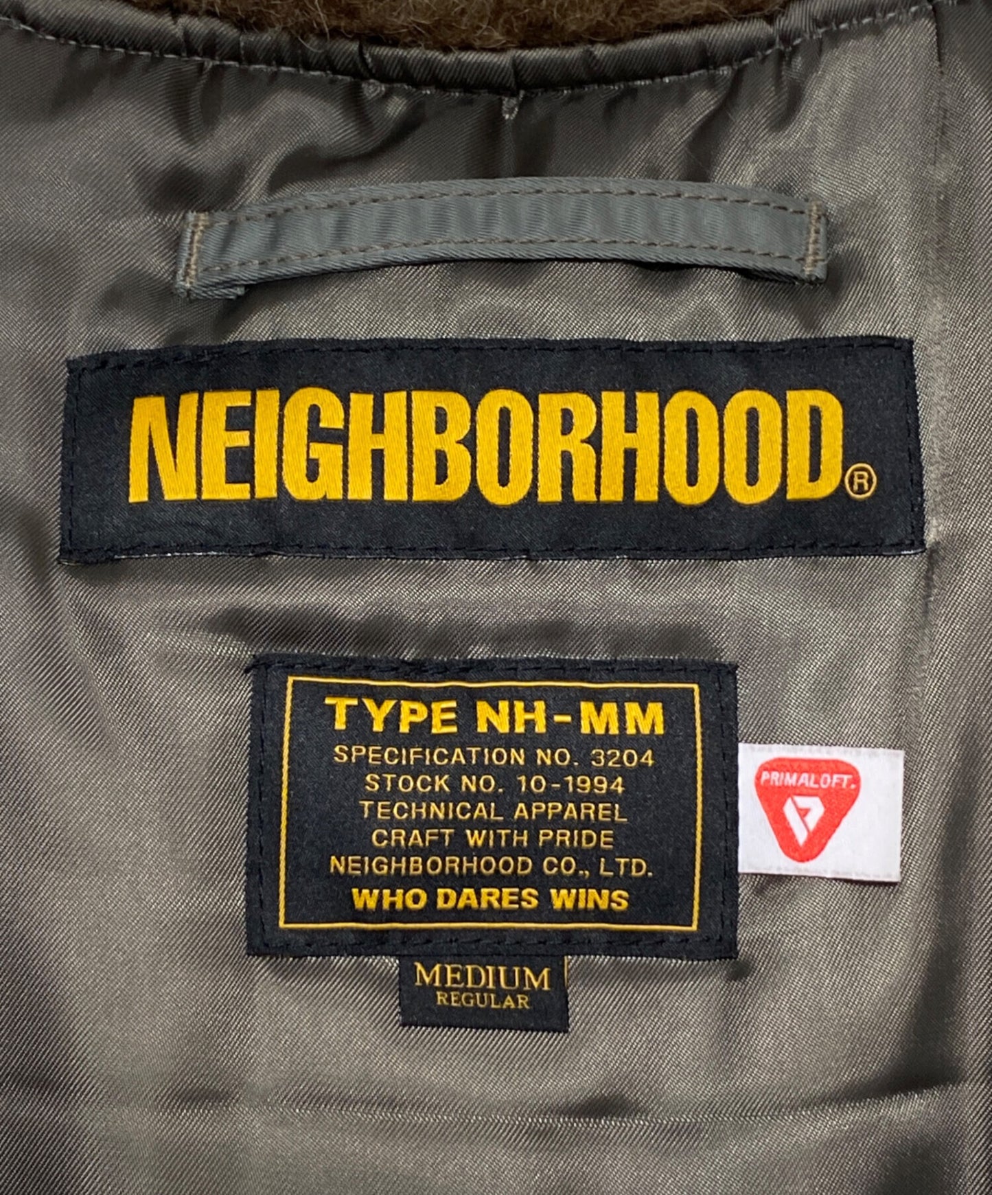 [Pre-owned] NEIGHBORHOOD PRIMALOFT Thinsulate Flight Jacket 182SZNH-JKM03