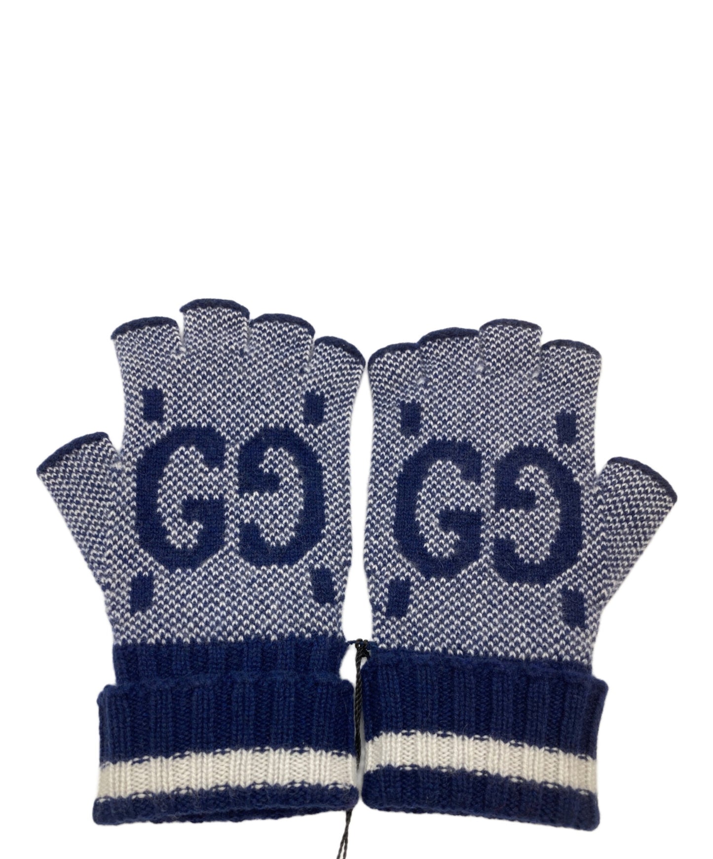 [Pre-owned] GUCCI GG Cashmere Fingerless Gloves 726586