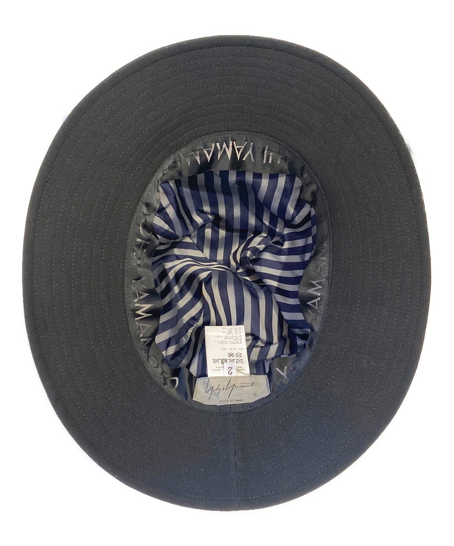 [Pre-owned] Yohji Yamamoto pour homme 20AW Wrinkled Gabardine Fedora hat HR-H09-100