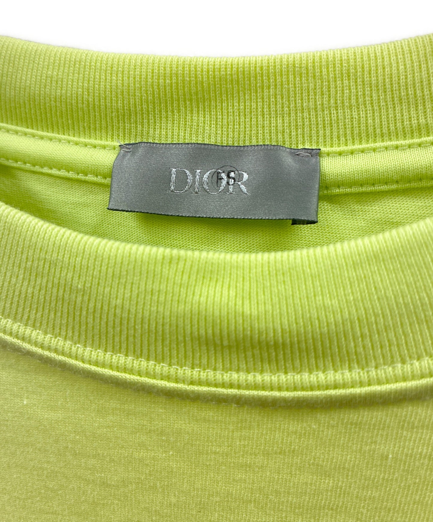 [Pre-owned] Dior Logo Embroidery T-shirt 393J696E0847 2023AW/Cut and sewn/round neck/crew neck/embroidery 393j696e0847