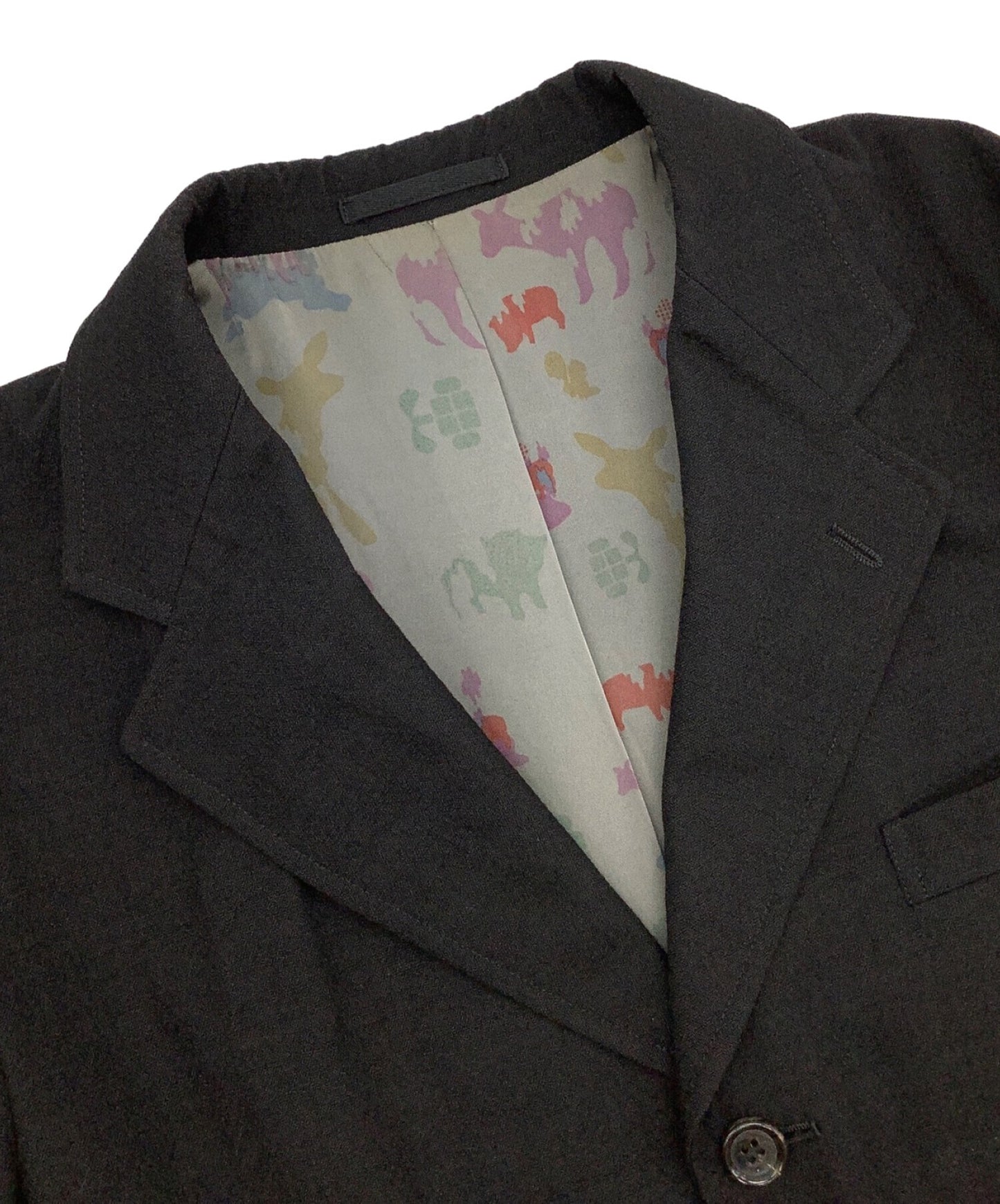 [Pre-owned] COMME des GARCONS HOMME Tailored Jacket with Bambi Pattern Lining HK-J042