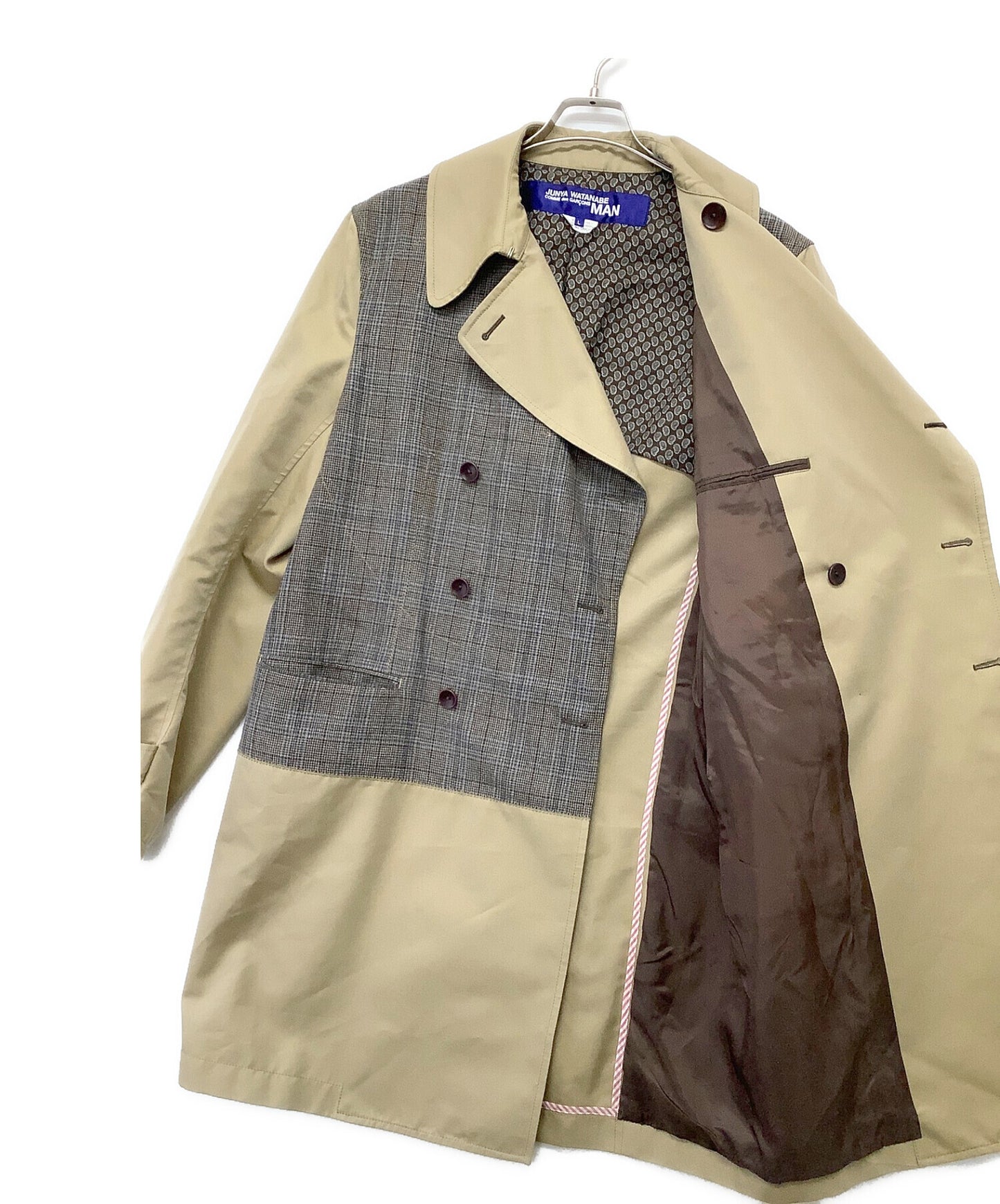 [Pre-owned] COMME des GARCONS JUNYA WATANABE MAN Glen Check Switched Trench Coat WE-C003