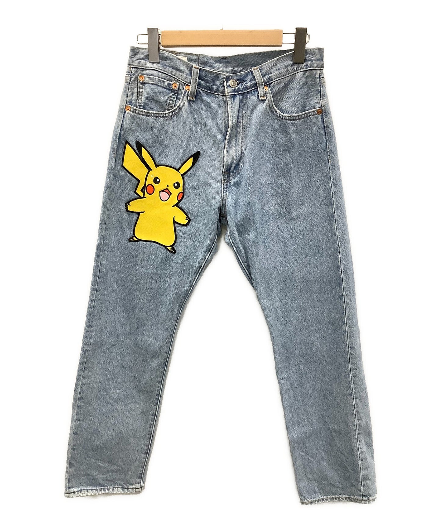 [Pre-owned] LEVI'S x Pokemon 551Z AUTHENTIC STRAIGHT POKEMON STONE Pokemon 25th Anniversary collaboration Pikachu graphic