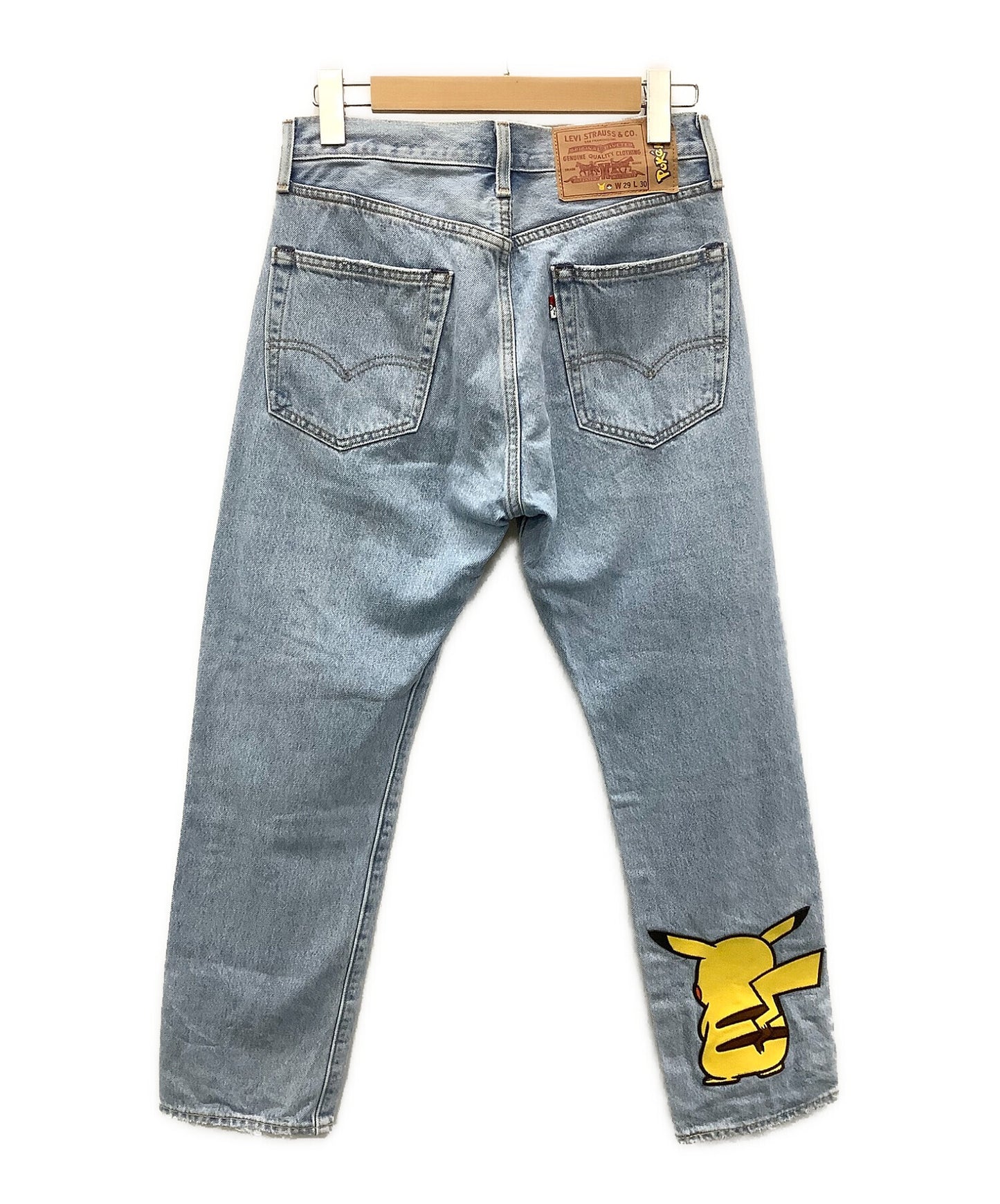 [Pre-owned] LEVI'S x Pokemon 551Z AUTHENTIC STRAIGHT POKEMON STONE Pokemon 25th Anniversary collaboration Pikachu graphic