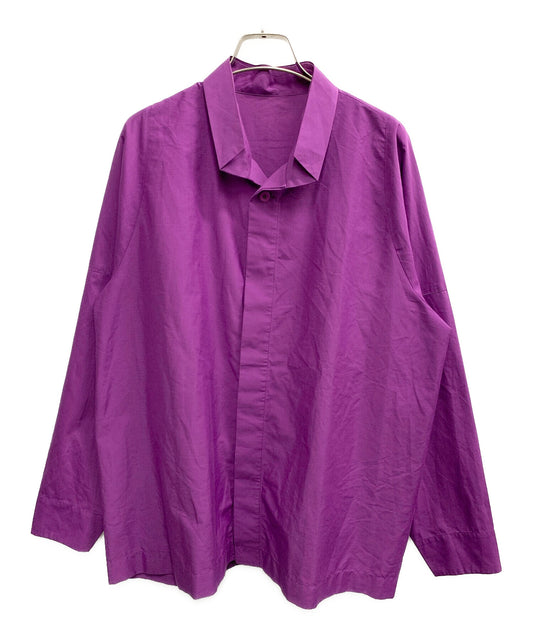 [Pre-owned] ISSEY MIYAKE Variant-collar Ribbed Shirt