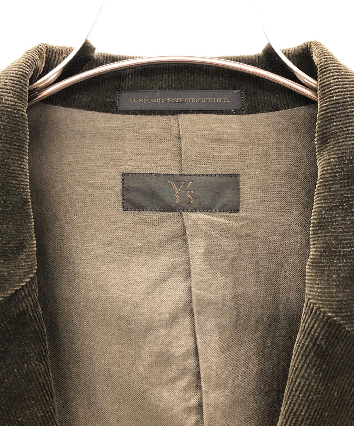 [Pre-owned] Y's Corduroy 1B Tailored Jacket MB-J11-003