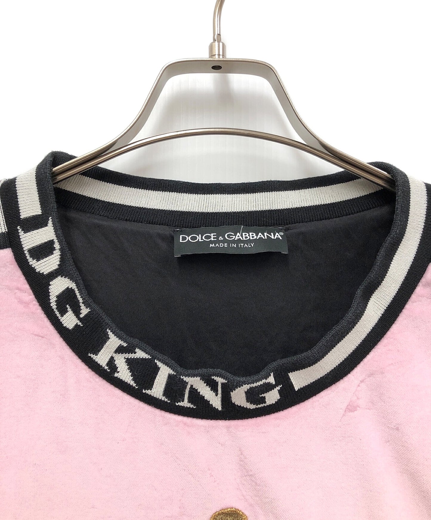 Dolce & Gabbana 18Aw Angel angeled Velvet Sweatshirt G9MR3Z