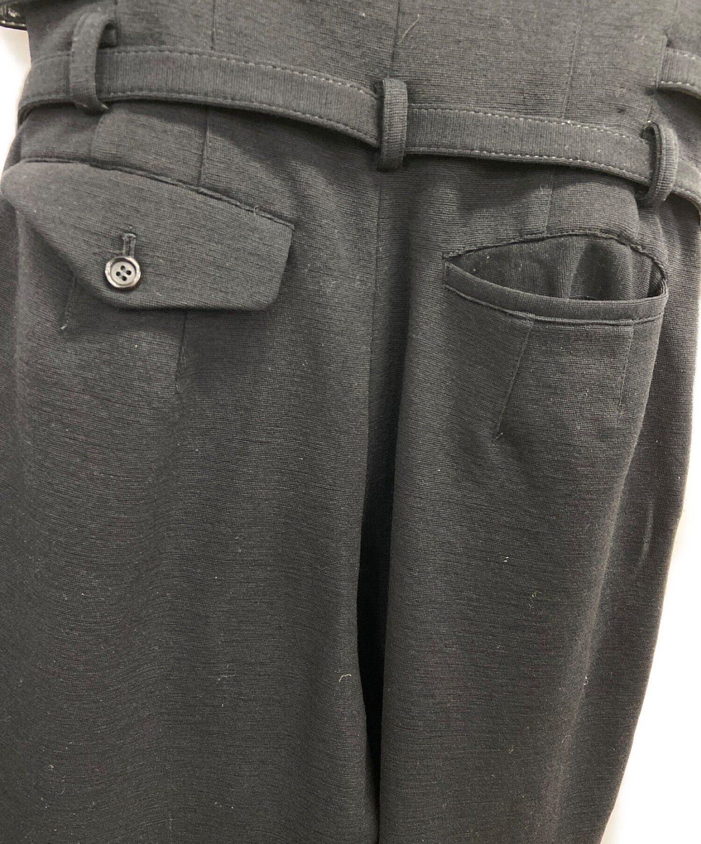 [Pre-owned] COMME des GARCONS Double-belt high-waist pants