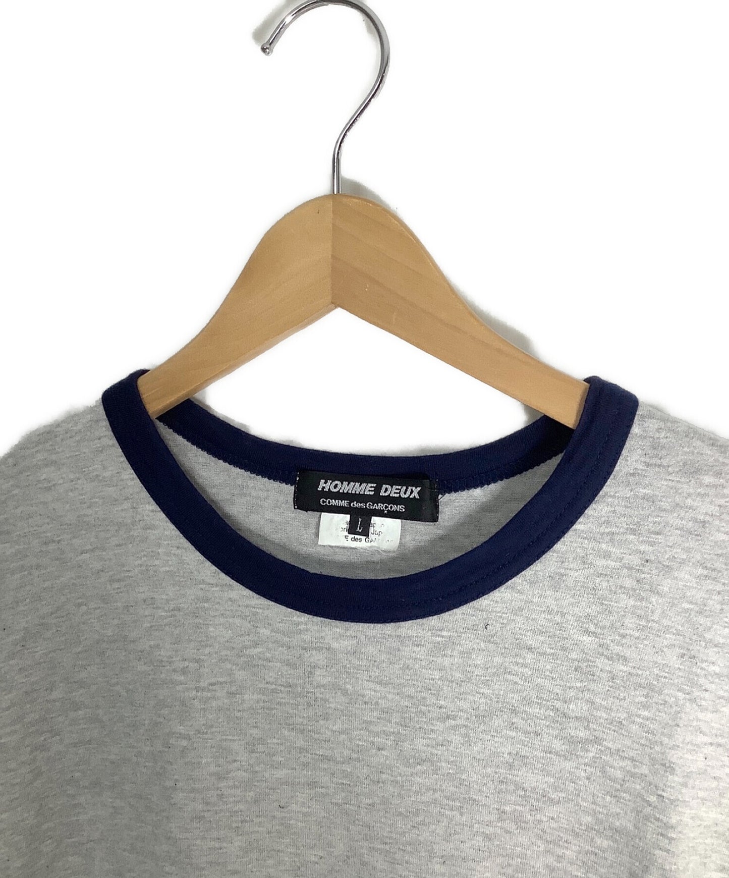 [Pre-owned] COMME des GARCONS HOMME DEUX Striped hem T-shirt DQ-T010