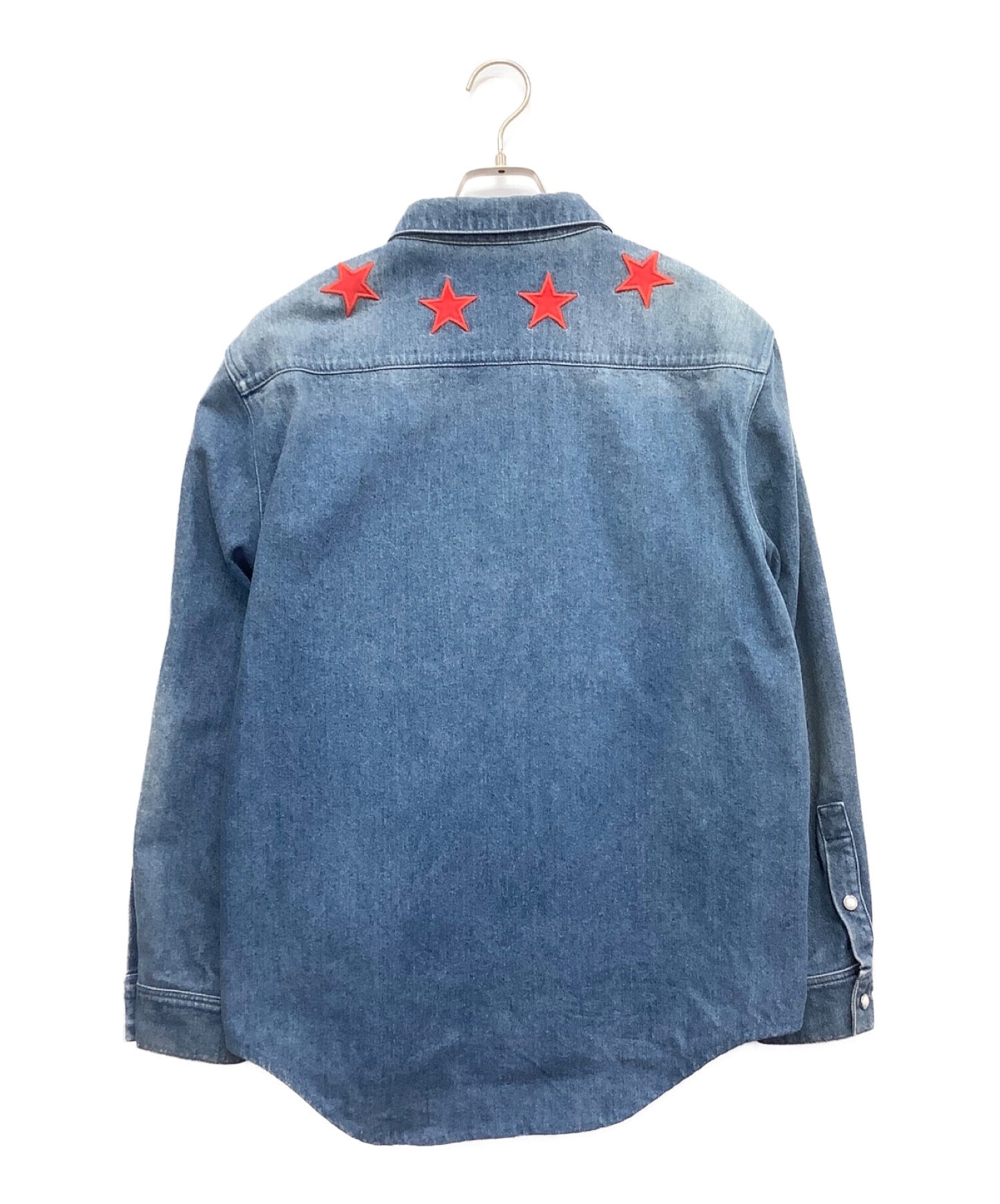 [Pre-owned] GIVENCHY Star Patch Denim Shirt 17f 0907 479