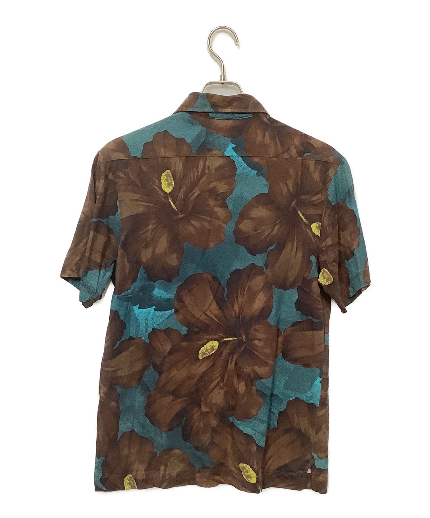 Dries van Noten Hibiscus Print Polo Shirt 73-11-01-11003